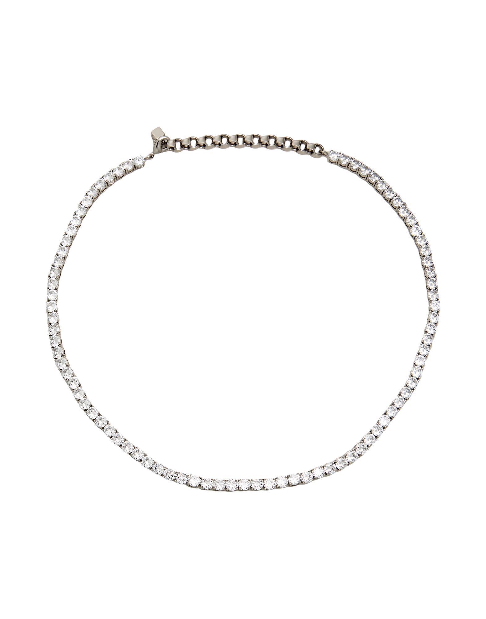 네크리스, 메탈, 크리스탈, 브랜드 로고, 조절가능 훅&체인 클로져. 이미지