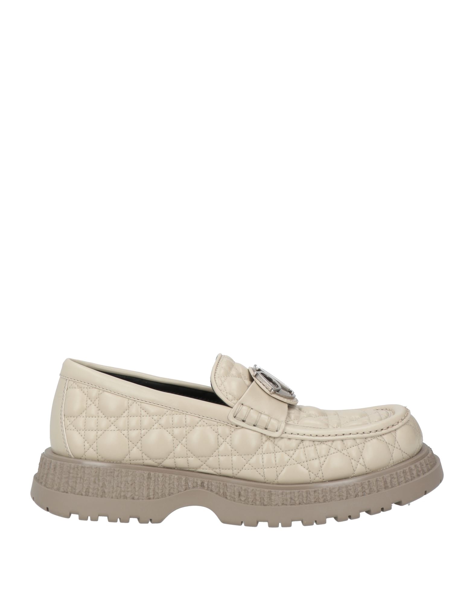 청키 로퍼, 가죽, 퀼팅, 솔리드 컬러, 브랜드 로고, 가죽 소재의 내부, 라운드 토, 스퀘어 힐, 러그솔, 동물성 비섬유 자재 함유. 이미지