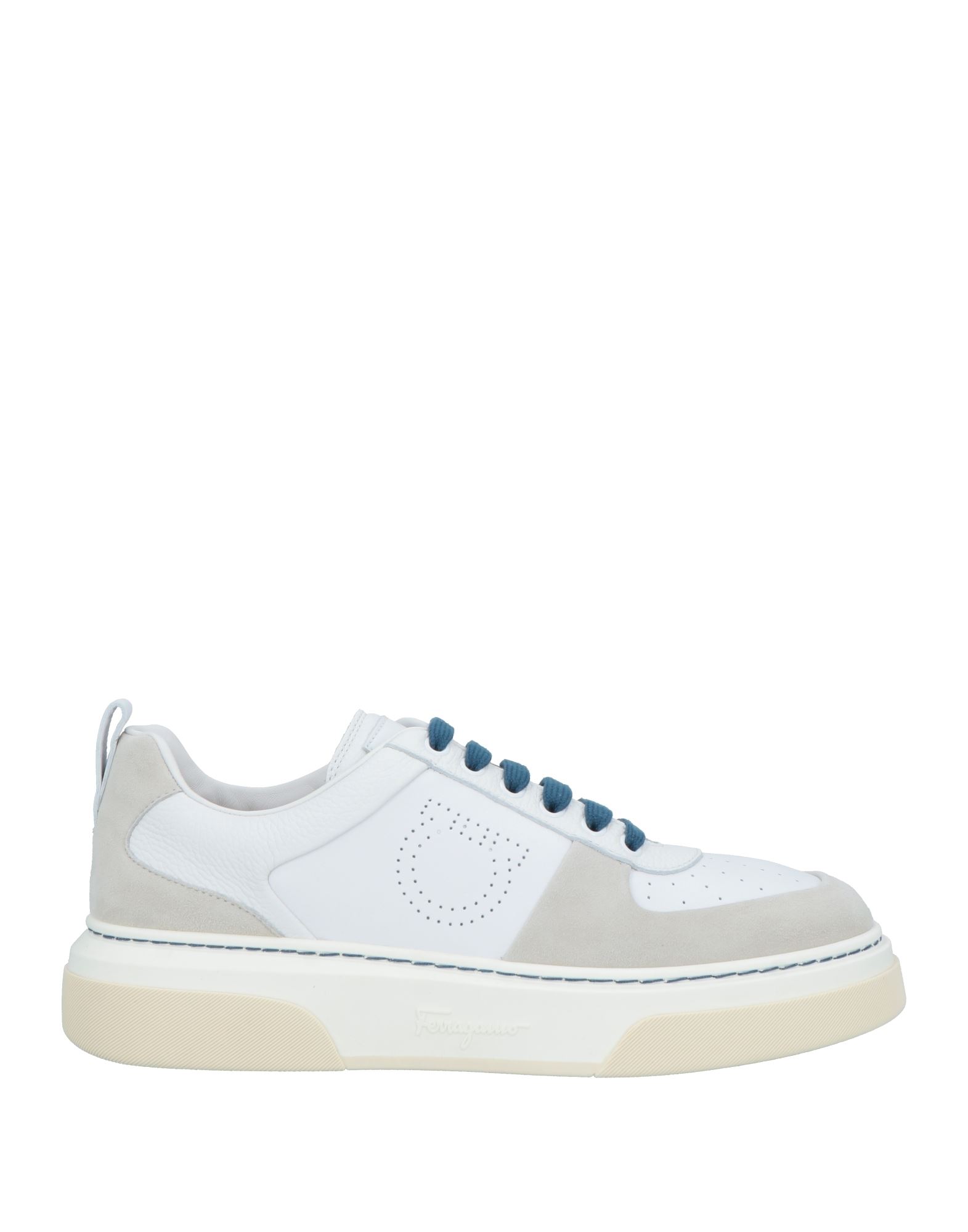 텍스쳐드 가죽, 브랜드 로고, 투톤 패턴, 가죽 소재의 내부, 스트링, 라운드 토, 힐 없음, 고무 밑창, 동물성 비섬유 자재 함유, 로우탑 스니커즈 & 스포츠 슈즈, 라지 핏. 이미지