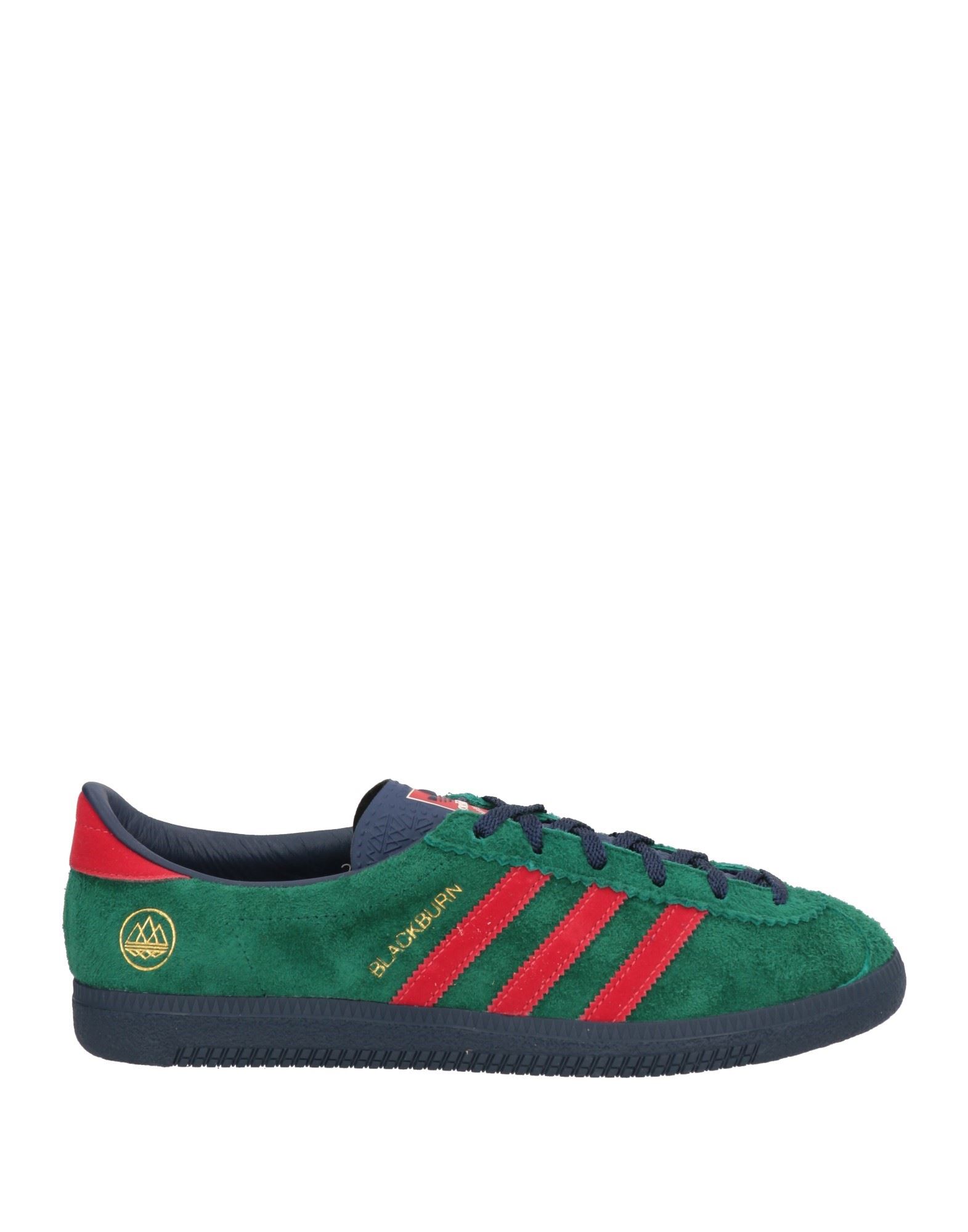 로우탑 스니커즈 & 스포츠 슈즈, adidas blackburn spzl, 주트 솔, 벨벳, 솔리드 컬러, 브랜드 로고, 내부 패브릭, 레이스업 여밈, 라운드 토, 미끄럼방지 고무 밑창, 동물성 비섬유 자재 함유. 이미지