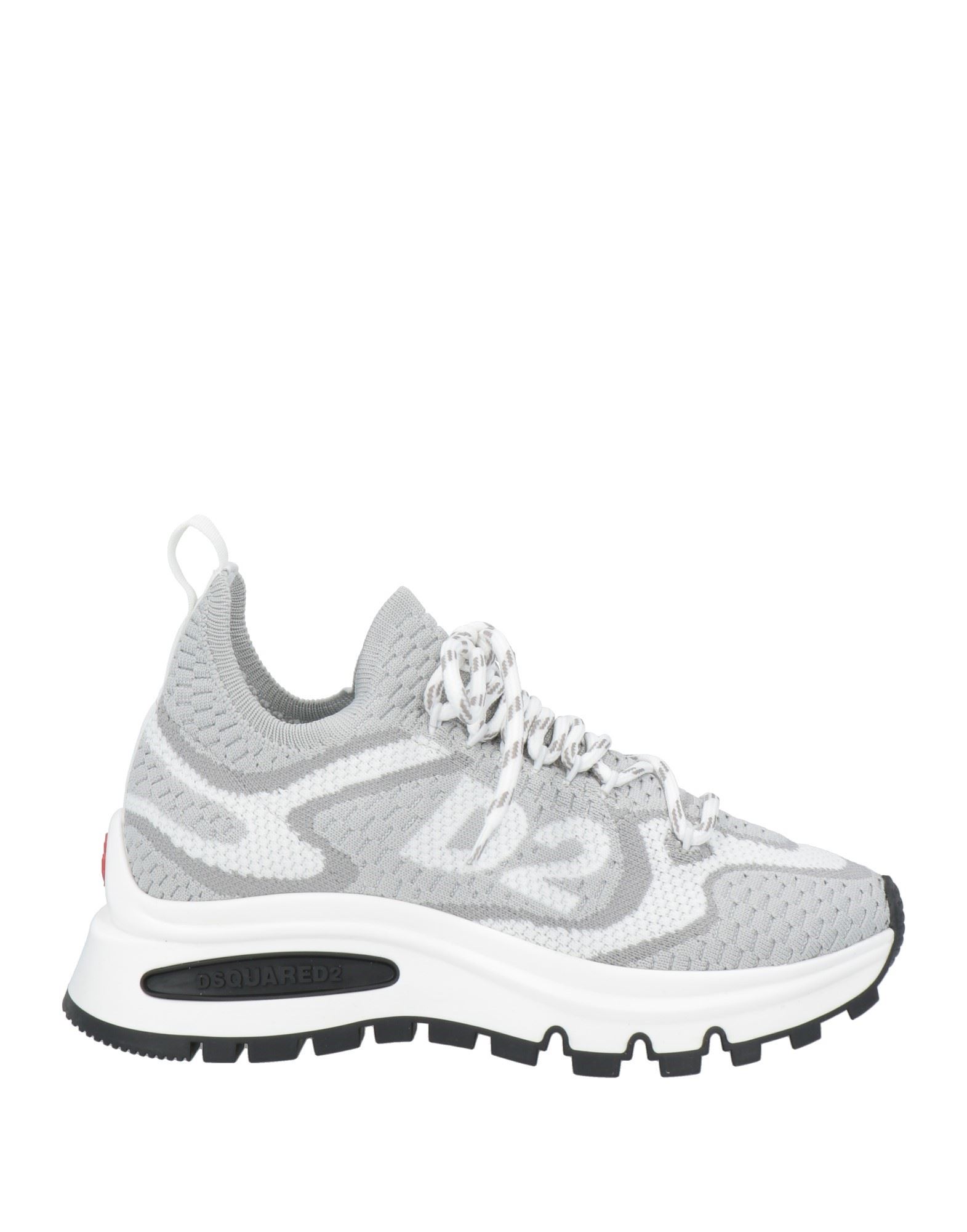 로우탑 스니커즈 & 스포츠 슈즈, 니트 소재, 자카드, 투톤 패턴, 브랜드 로고, 가죽 소재의 내부, 레이스업 여밈, 라운드 토, 고무 밑창, 동물성 비섬유 자재 함유. 이미지