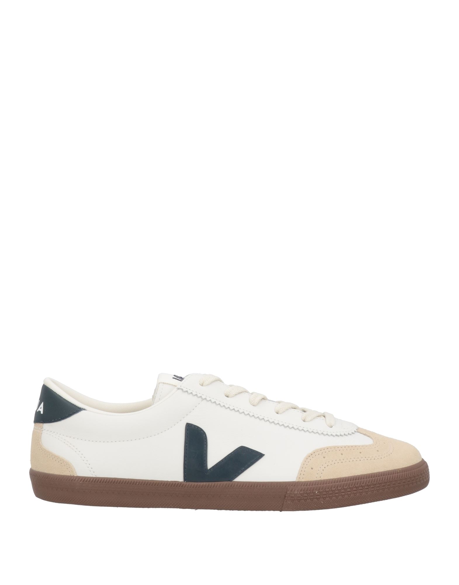 로우탑 스니커즈 & 스포츠 슈즈, 주트 솔, 가죽, 브랜드 로고, 멀티컬러 패턴, 내부 패브릭, 레이스업 여밈, 라운드 토, 고무 밑창, 동물성 비섬유 자재 함유. 이미지