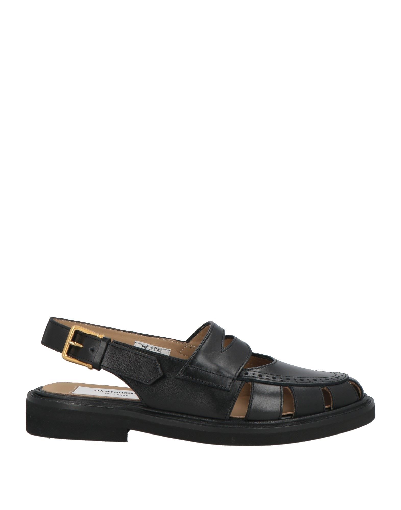 슬링백 발레리나 플랫, 가죽, 솔리드 컬러, 장식 부착 없음, 가죽 소재의 내부, 버클 잠금, 라운드 토, 로우 힐, 고무 밑창, 동물성 비섬유 자재 함유. 이미지