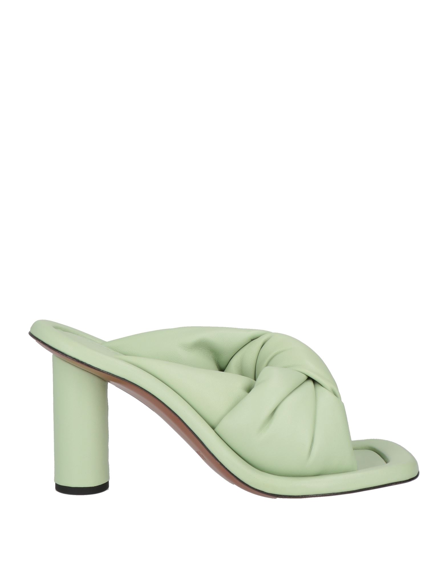 가죽, 장식 부착 없음, 솔리드 컬러, 가죽 백킹, 스퀘어 토, 조각적인 힐, 커버드 힐, 가죽 밑창, 동물성 비섬유 자재 함유, 원밴드 샌들. 이미지