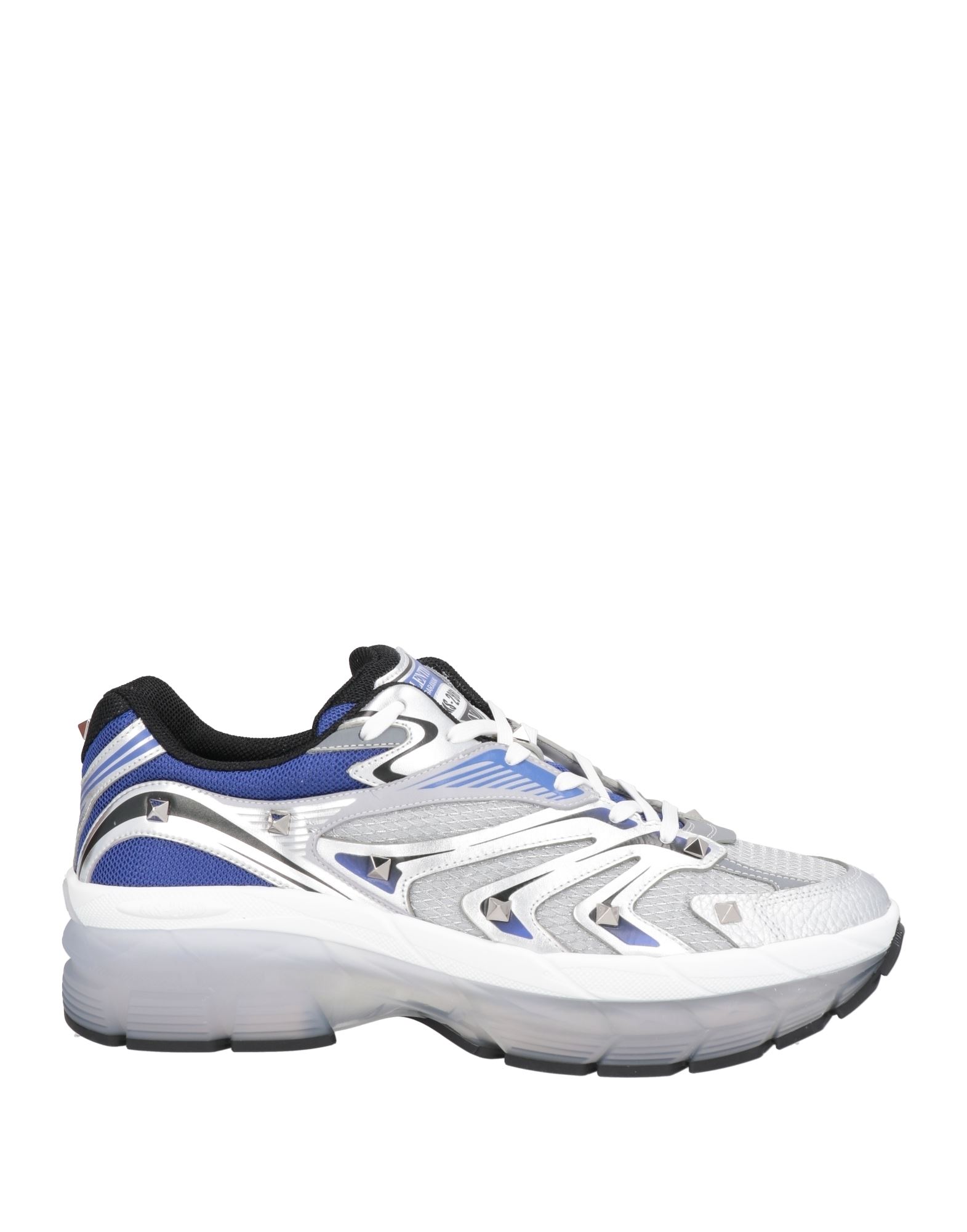 로우탑 스니커즈 & 스포츠 슈즈, 가죽, 멀티컬러 패턴, 스터드, 가죽 소재의 내부, 레이스업 여밈, 라운드 토, 미끄럼방지 고무 밑창, 동물성 비섬유 자재 함유, 스몰 핏. 이미지