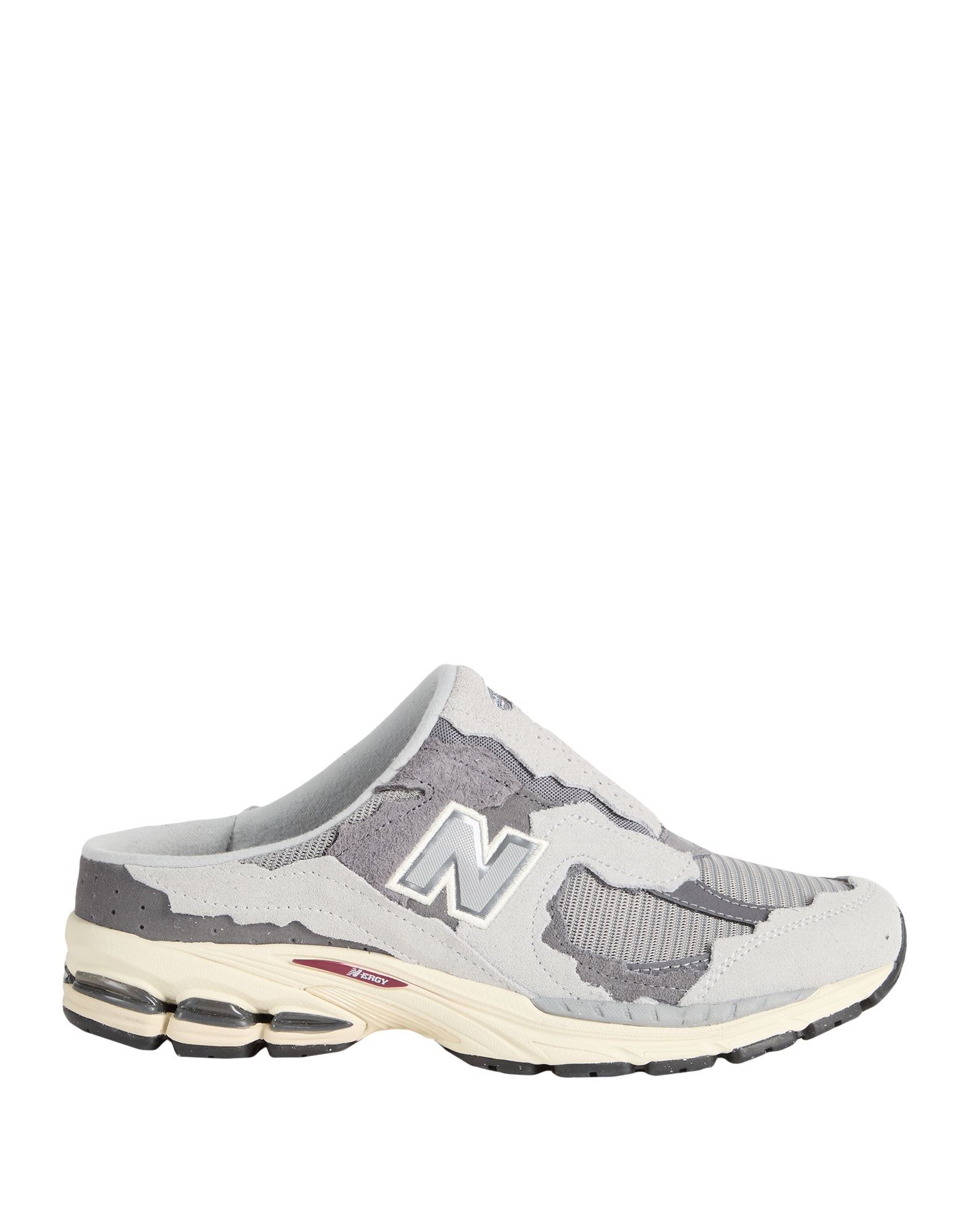 슬립온, 주트 솔, 테크니컬 패브릭, 자수 로고 장식, 투톤 패턴, 내부 패브릭, 라운드 토, 힐 없음, 고무 밑창, lifestyle, 동물성 비섬유 자재 함유. 이미지