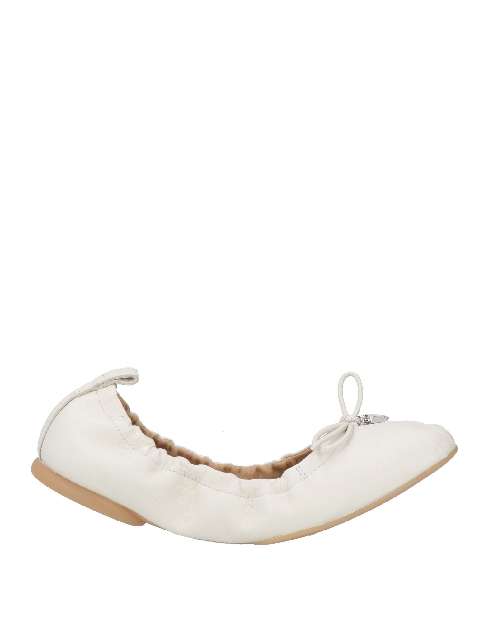 발레리나 플랫, 가죽, 브랜드 로고, 보우 디테일, 장식 디테일 솔리드 컬러, 가죽 소재의 내부, 라운드 토, 힐 없음, 고무 밑창, 동물성 비섬유 자재 함유. 이미지