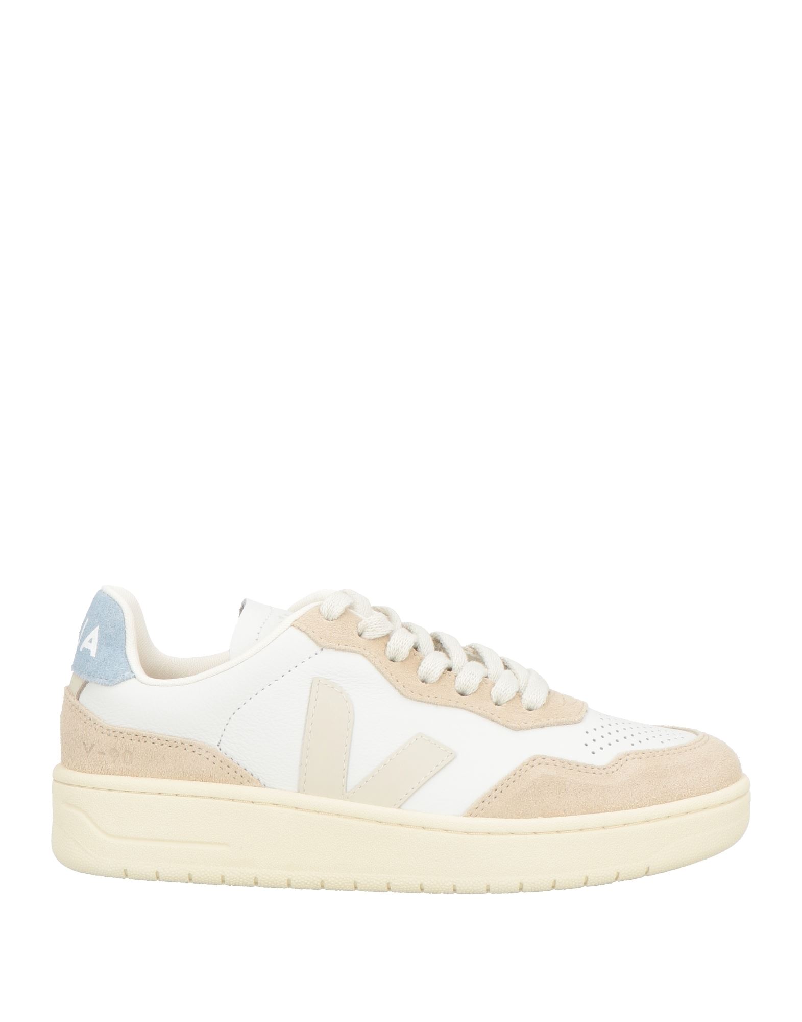 로우탑 스니커즈 & 스포츠 슈즈, 가죽, 주트 솔, 투톤 패턴, 브랜드 로고, 안감있음, 레이스업 여밈, 라운드 토, 미끄럼방지 고무 밑창, 동물성 비섬유 자재 함유. 이미지