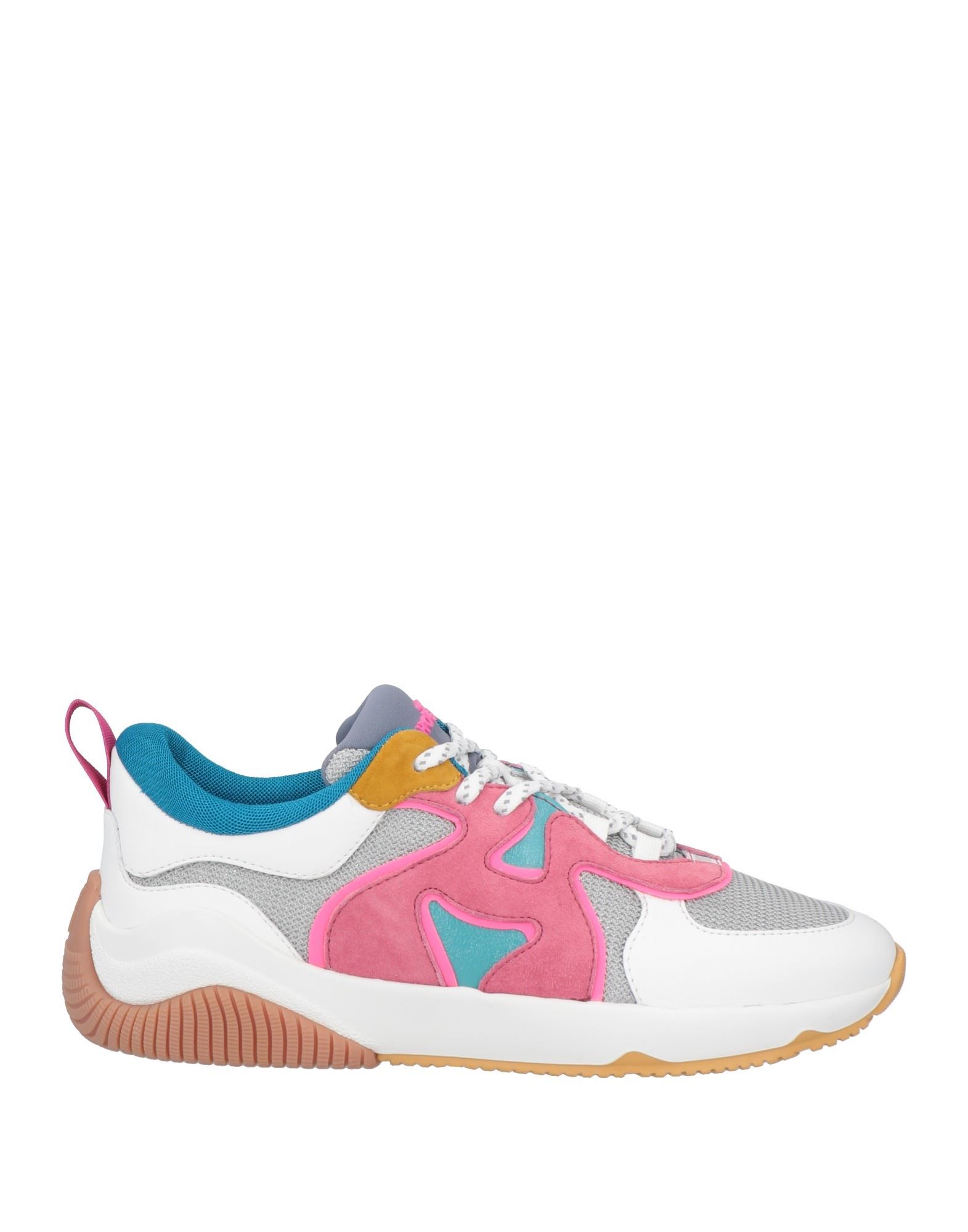 가죽, 테크니컬 패브릭, 브랜드 로고, 멀티컬러 패턴, 가죽 백킹, 스트링, 라운드 토, 힐 없음, 미끄럼방지 고무 밑창, 동물성 비섬유 자재 함유, 로우탑 스니커즈 & 스포츠 슈즈. 이미지