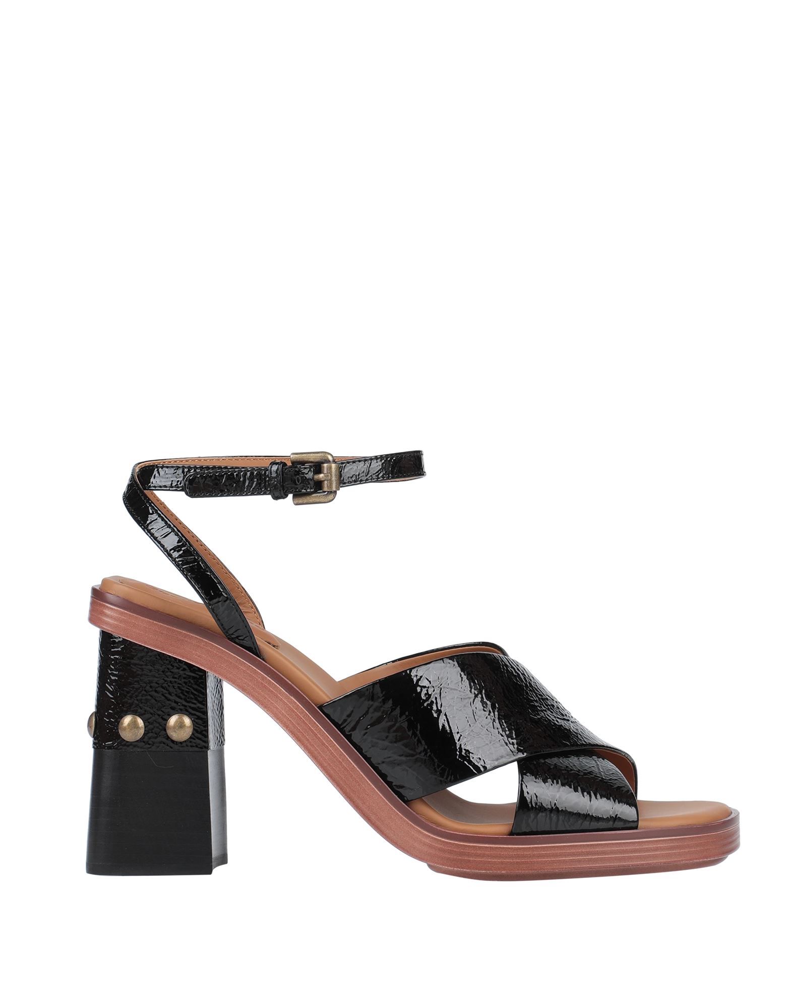 가죽, 바니쉬 처리, 장식 부착 없음, 솔리드 컬러, 앵클 버클 스트랩, 스퀘어 토, 스퀘어 힐, 가죽 안감, 고무 밑창, 동물성 비섬유 자재 함유. 이미지