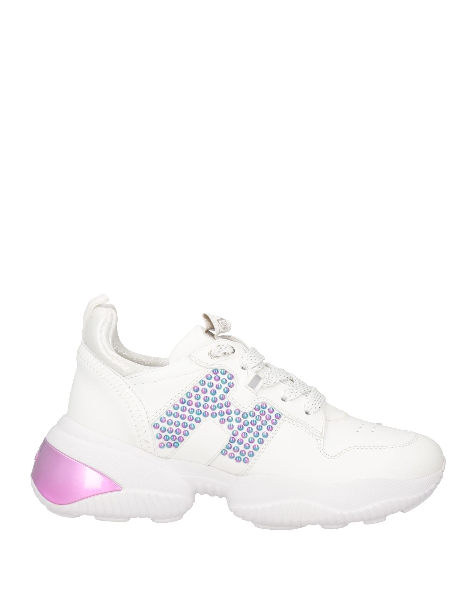 가죽, 브랜드 로고, 비즈, 장식 디테일 솔리드 컬러, 가죽 소재의 내부, 레이스업 여밈, 라운드 토, 힐 없음, 고무 밑창, 동물성 비섬유 자재 함유, 로우탑 스니커즈 & 스포츠 슈즈. 이미지