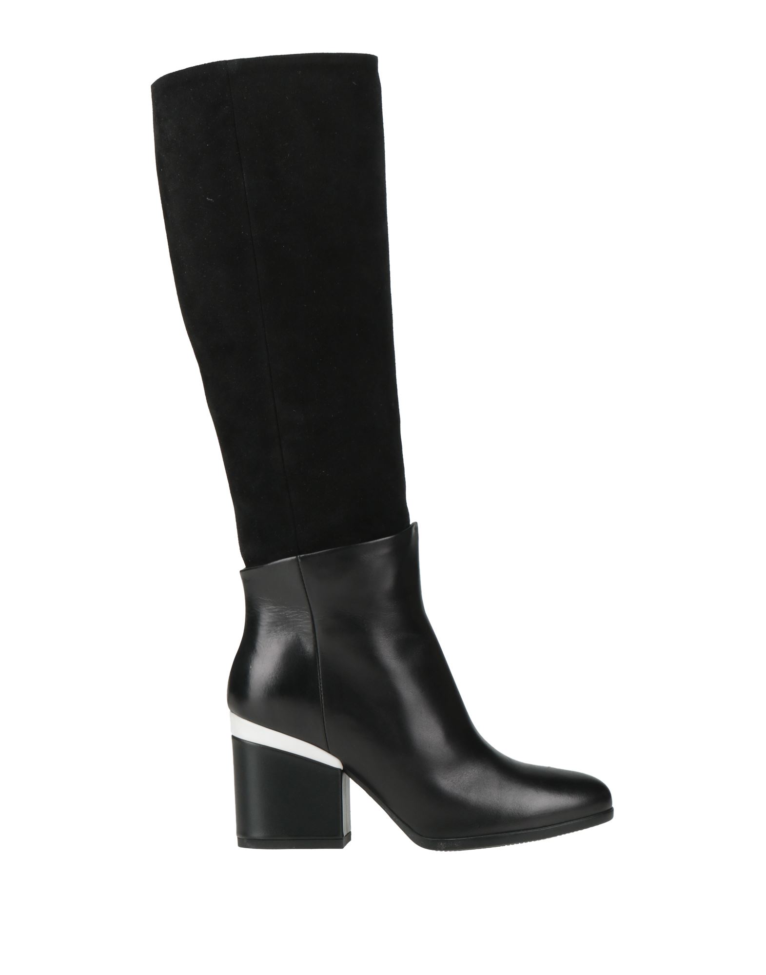 주트 솔, 가죽, 장식 부착 없음, 솔리드 컬러, 가죽 소재의 내부, 지퍼 여밈, 라운드 토, 스퀘어 힐, 미끄럼방지 고무 밑창, 동물성 비섬유 자재 함유, 스웨이드 부츠. 이미지