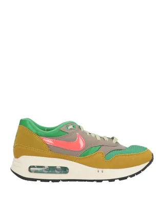로우탑 스니커즈 & 스포츠 슈즈, nike air max 1'86 prm, 테크니컬 패브릭, 멀티컬러 패턴, 브랜드 로고, 안감있음, 레이스업 여밈, 라운드 토, 미끄럼방지 고무 밑창. 이미지