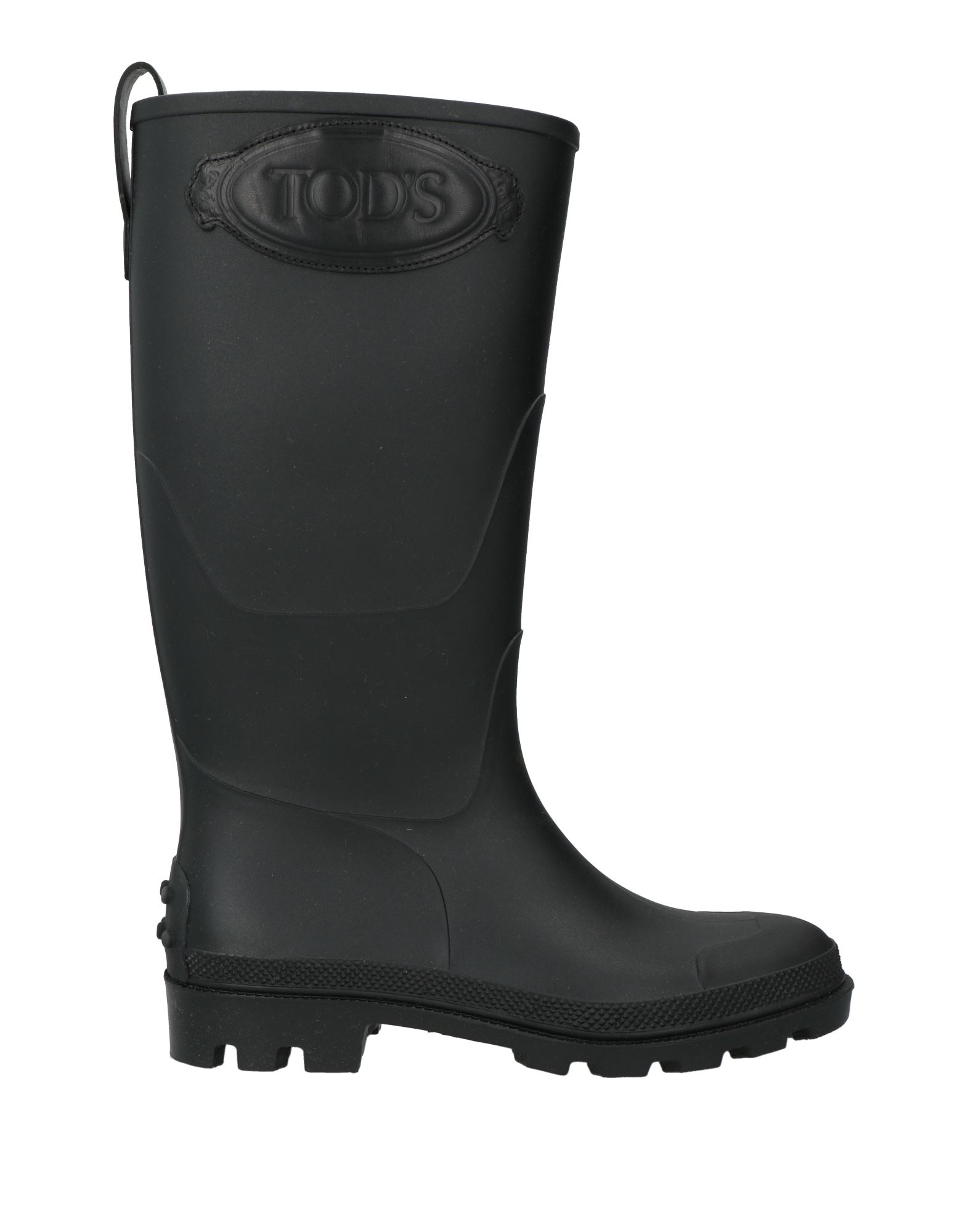 레인 부츠, 고무, 솔리드 컬러, 브랜드 로고, 가죽 인서트, 안감있음, 라운드 토, 로우 힐, 러그솔, 동물성 비섬유 자재 함유. 이미지