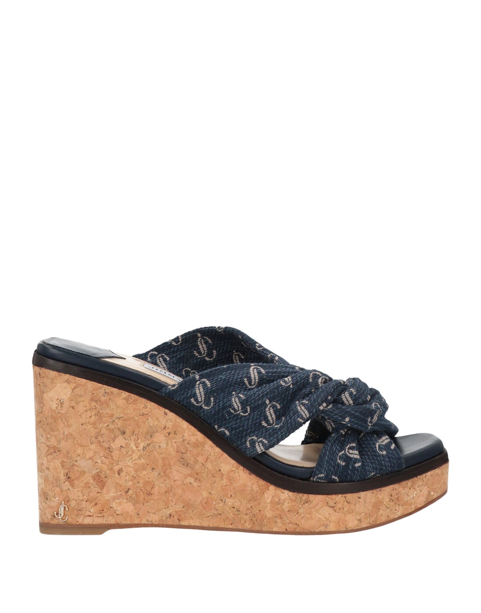 자카드, 장식 부착 없음, 로고 디자인, 웨지 힐, 오픈 토. 이미지