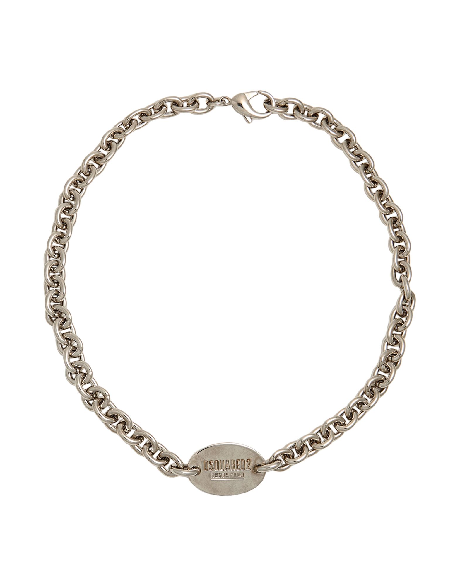 네크리스, 메탈, 브랜드 로고, 조절가능 훅&체인 클로져. 이미지