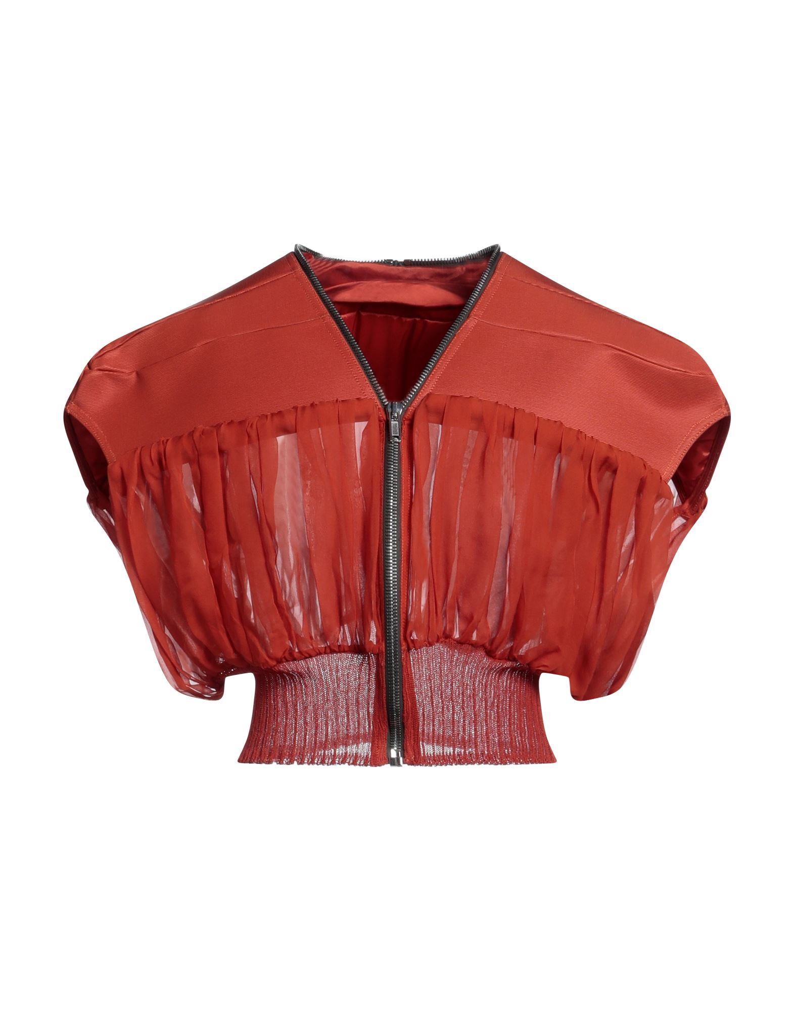 크레이프, 장식 부착 없음, 솔리드 컬러, v 네크라인, 싱글브레스티드, 쇼트 슬리브, 안감없음, 지퍼 여밈, 포켓 없음, 기타 아우터웨어. 이미지