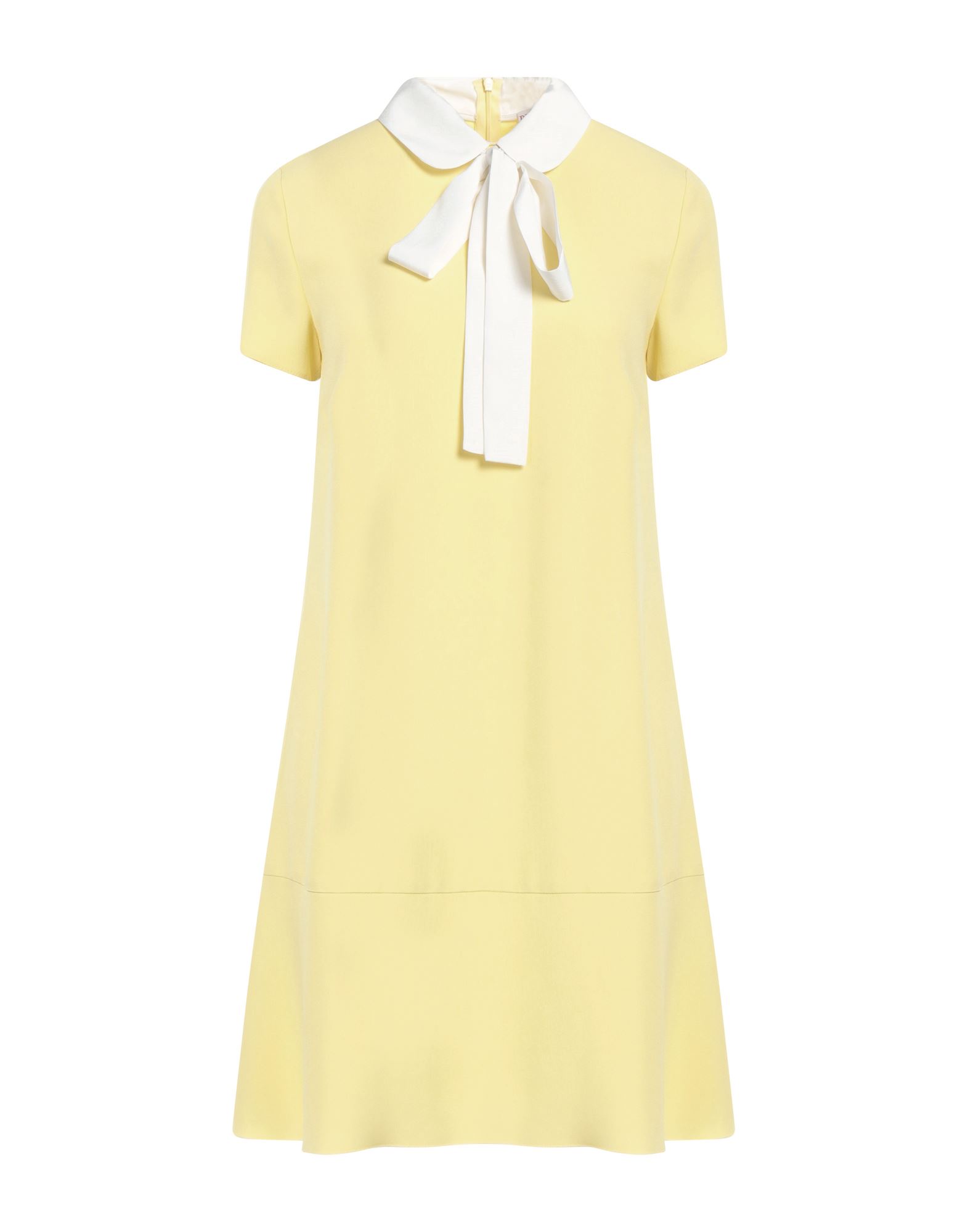 새틴, 크레이프 드 신, 디테쳐블 디테일, 투톤 패턴, 라운드 칼라, 쇼트 슬리브, 안감없음, 지퍼 클로저, 포켓 없음, 트라페즈 스커트. 이미지