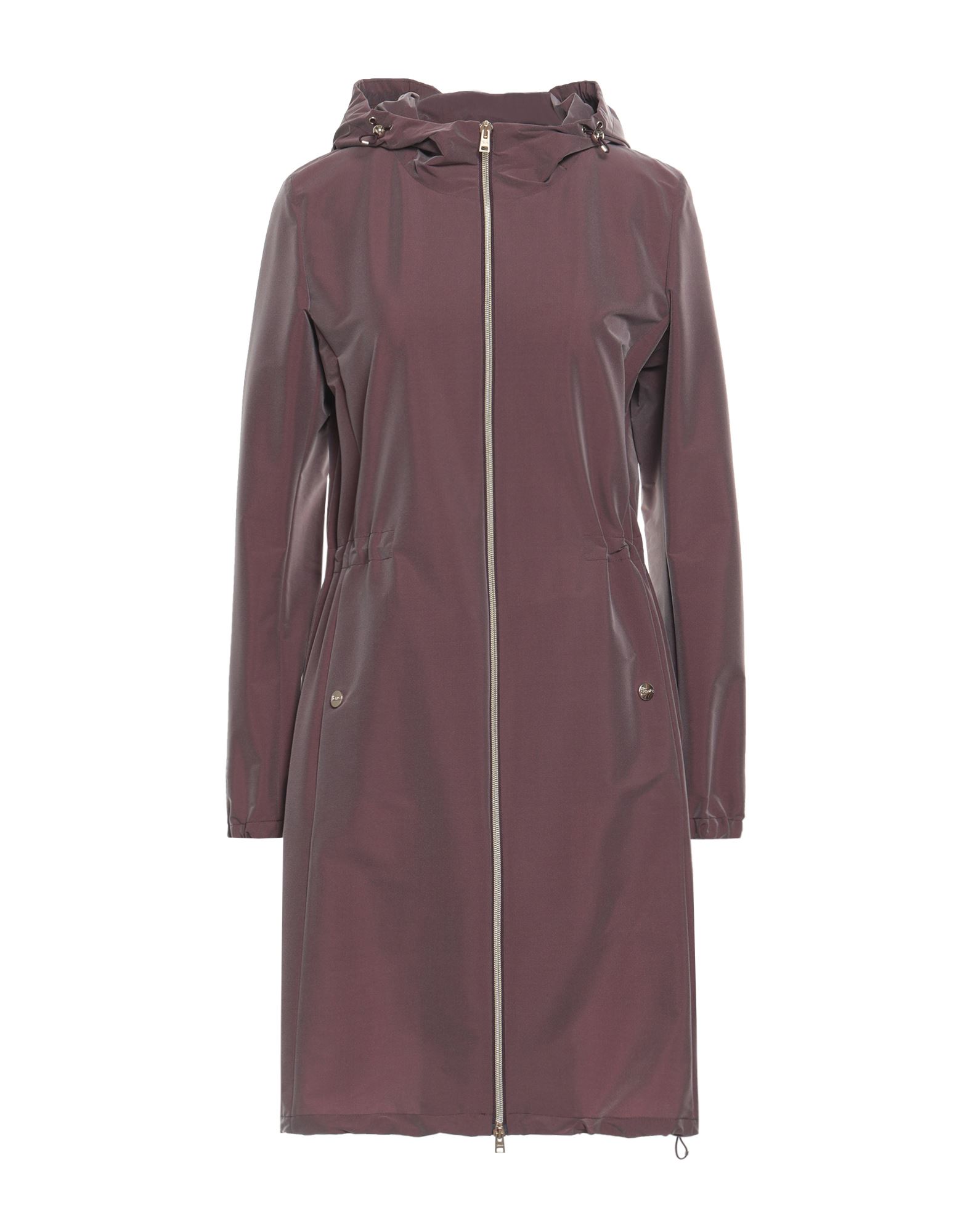 테크니컬 패브릭, 브랜드 로고, 솔리드 컬러, 후드, 싱글브레스티드, 롱 슬리브, 안감없음, 지퍼 여밈, 드로스트링 웨이스트, 멀티 포켓, 스냅버튼 포켓, 드로스트링 헴라인, 스트레치, 파카. 이미지