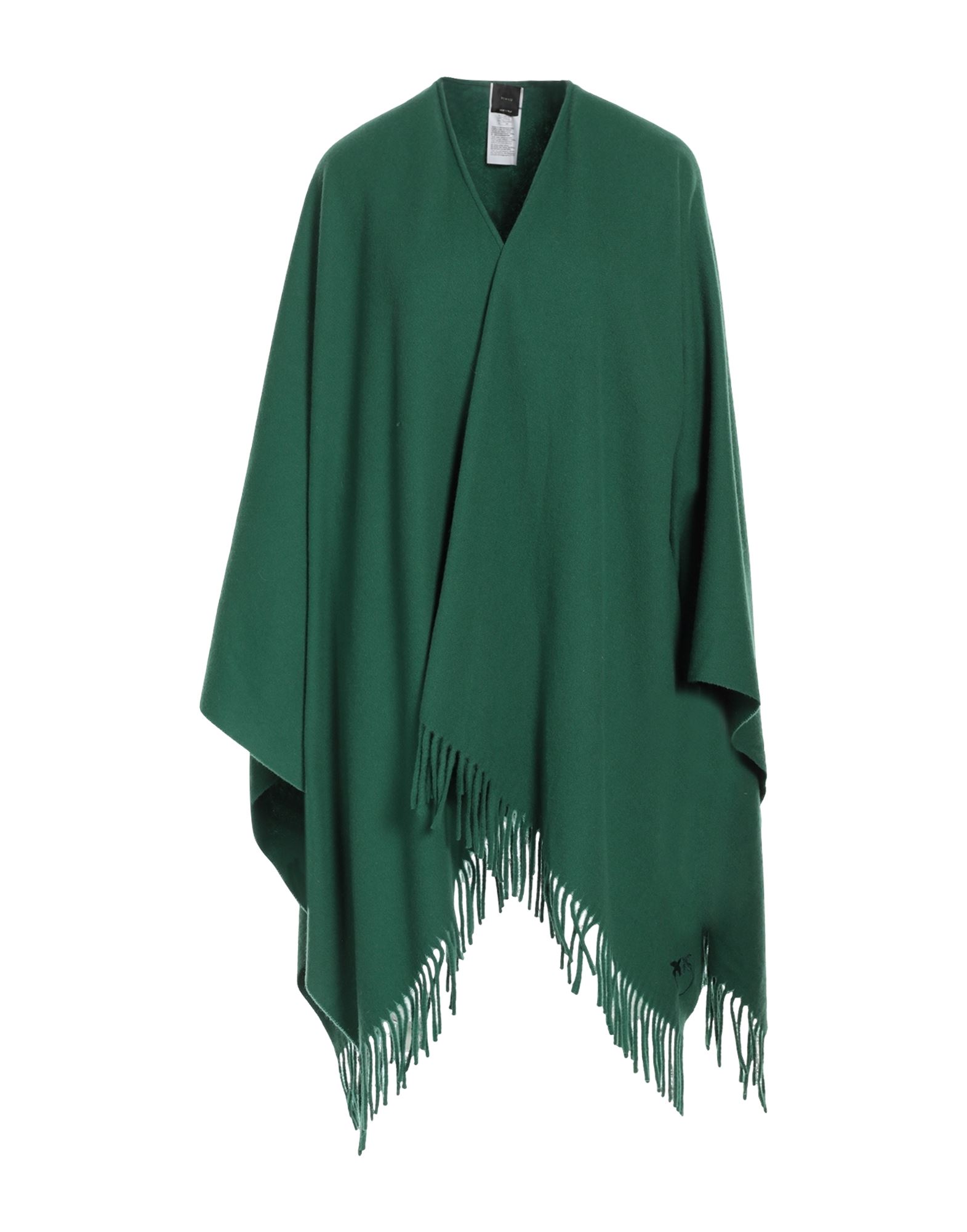 망토, 플란넬, 프린지, 자수 로고 장식, 솔리드 컬러, 안감없음, 포켓 없음, 드라이클리닝, 표백 금지, 건조기 사용불가. 이미지