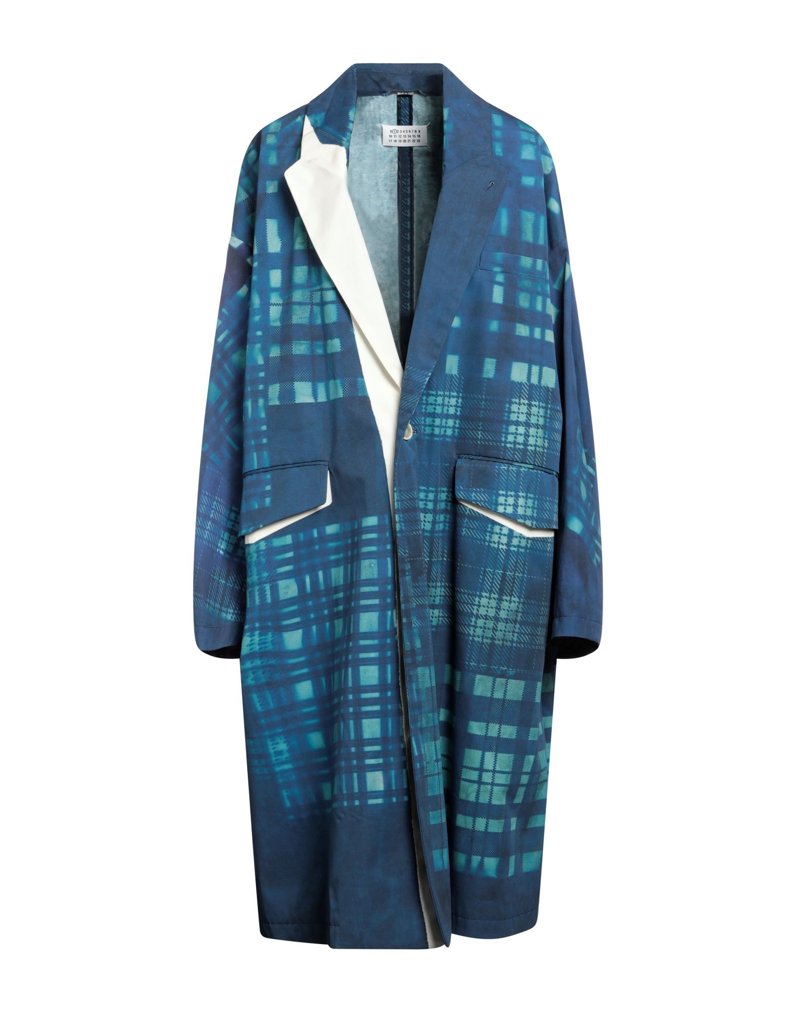 평직, 장식 부착 없음, 멀티컬러 패턴, 라펠, 싱글브레스티드, 롱 슬리브, 부분적으로 안감 처리한 내부, 버튼 여밈, 멀티 포켓, 싱글브레스티드 자켓. 이미지