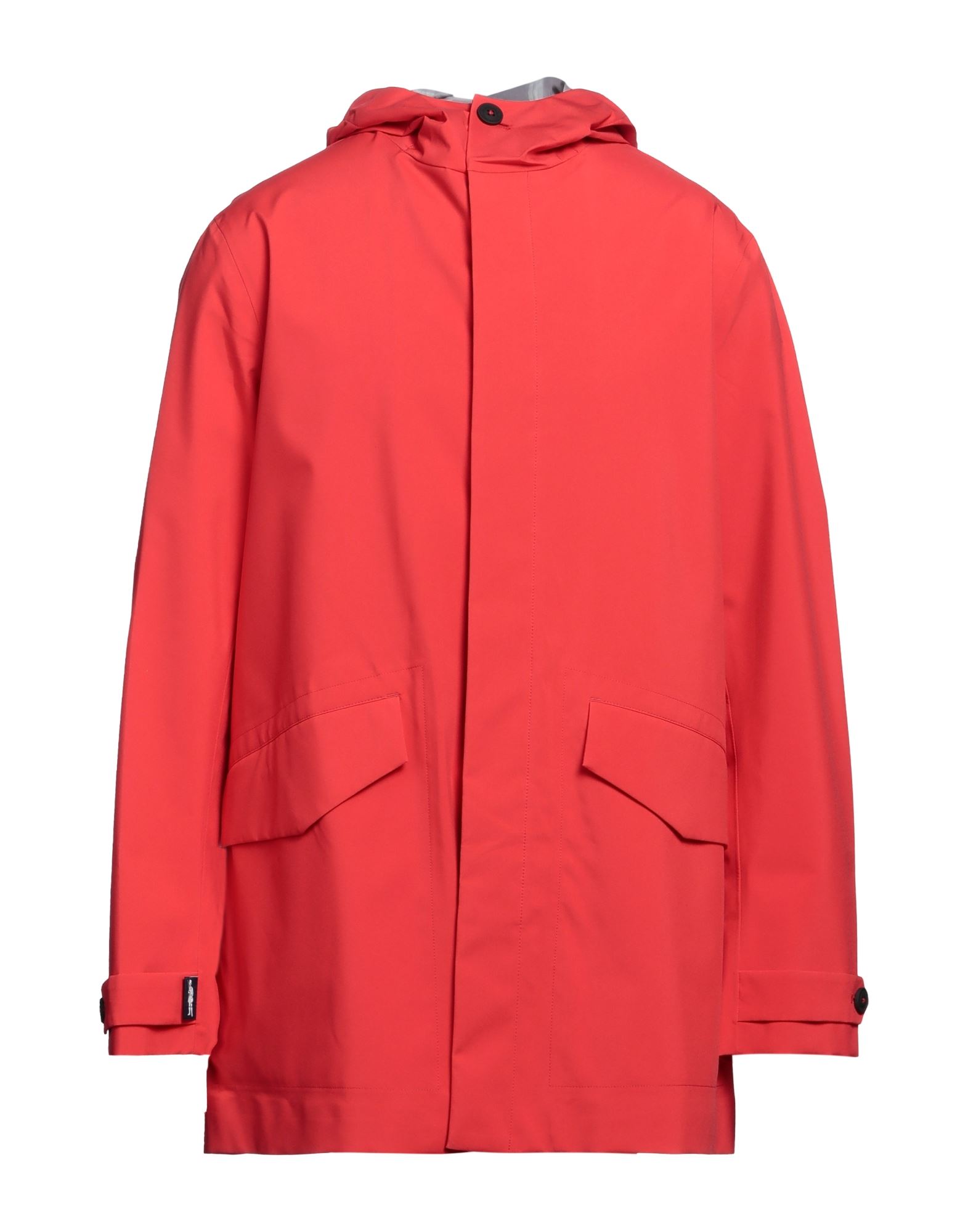 평직, 멀티 포켓, 후드, 롱 슬리브, 솔리드 컬러. 이미지