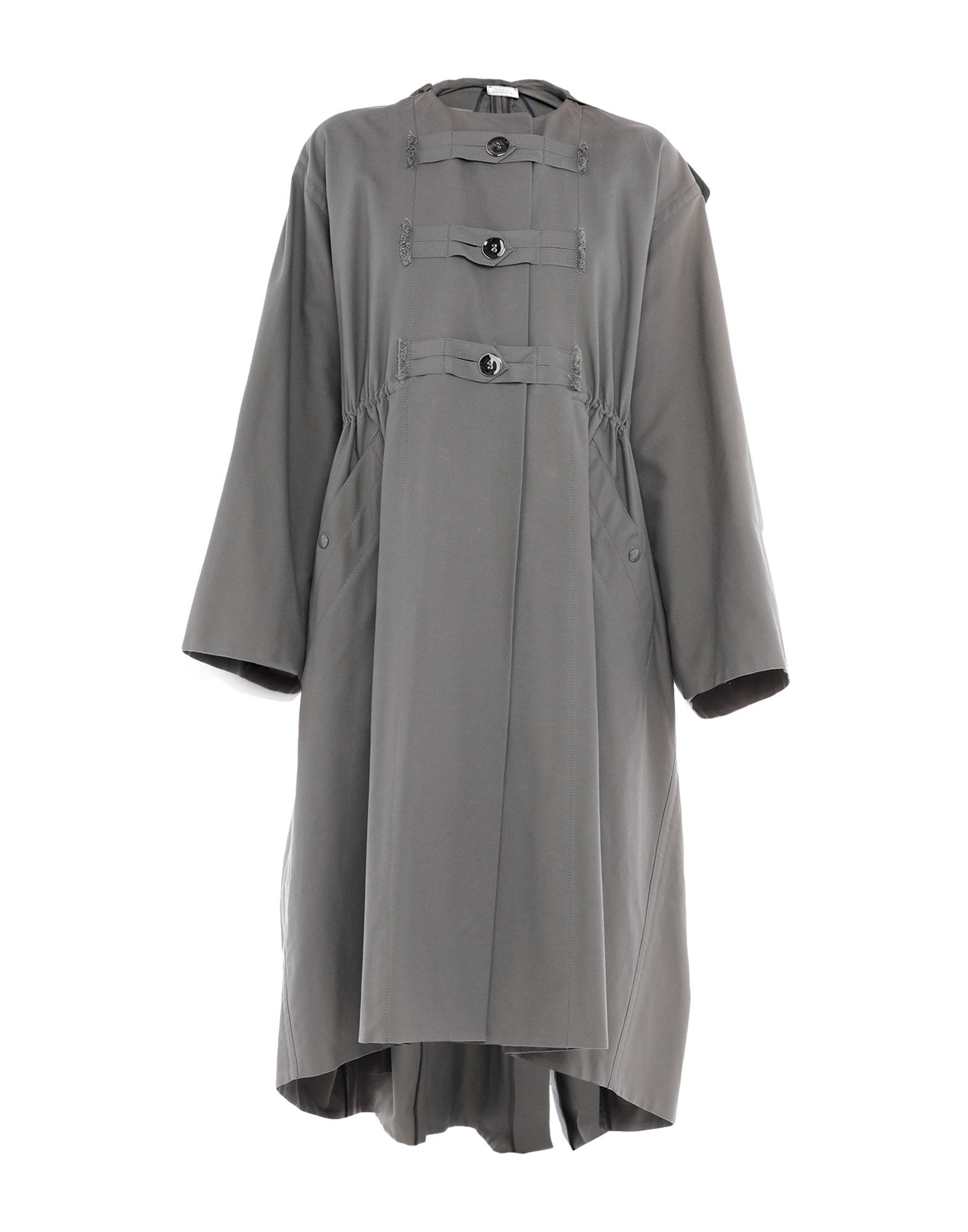 평직, 장식 부착 없음, 솔리드 컬러, 싱글브레스티드, 버튼 여밈, 후드, 멀티 포켓, 롱 슬리브, 안감없음. 이미지