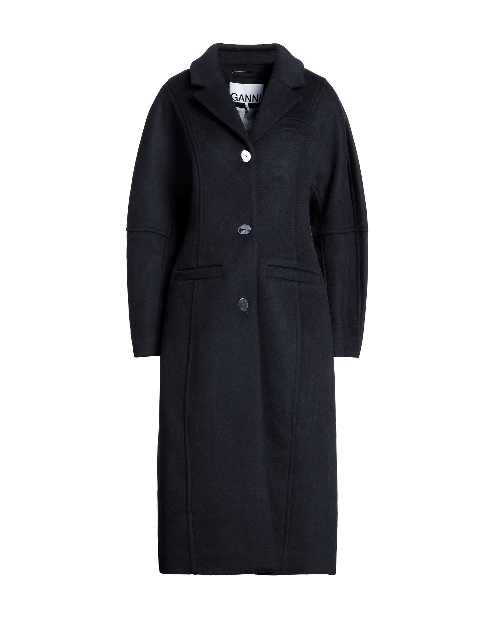 펠트 직물, 롱 슬리브, 라펠, 솔리드 컬러, 멀티 포켓, 버튼 여밈. 이미지