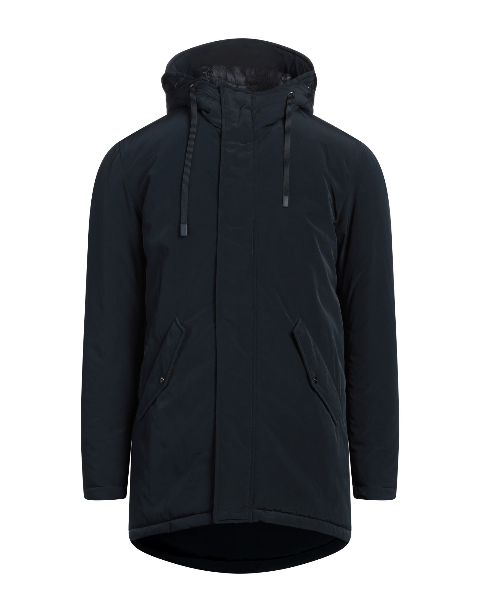 파카, 테크니컬 패브릭, 솔리드 컬러, 브랜드 로고, 후드, 싱글브레스티드, 롱 슬리브, 합성 충전재, 지퍼 여밈, 스냅버튼 여밈, 멀티 포켓, 손세탁, 표백 금지, 건조기 사용가능. 이미지