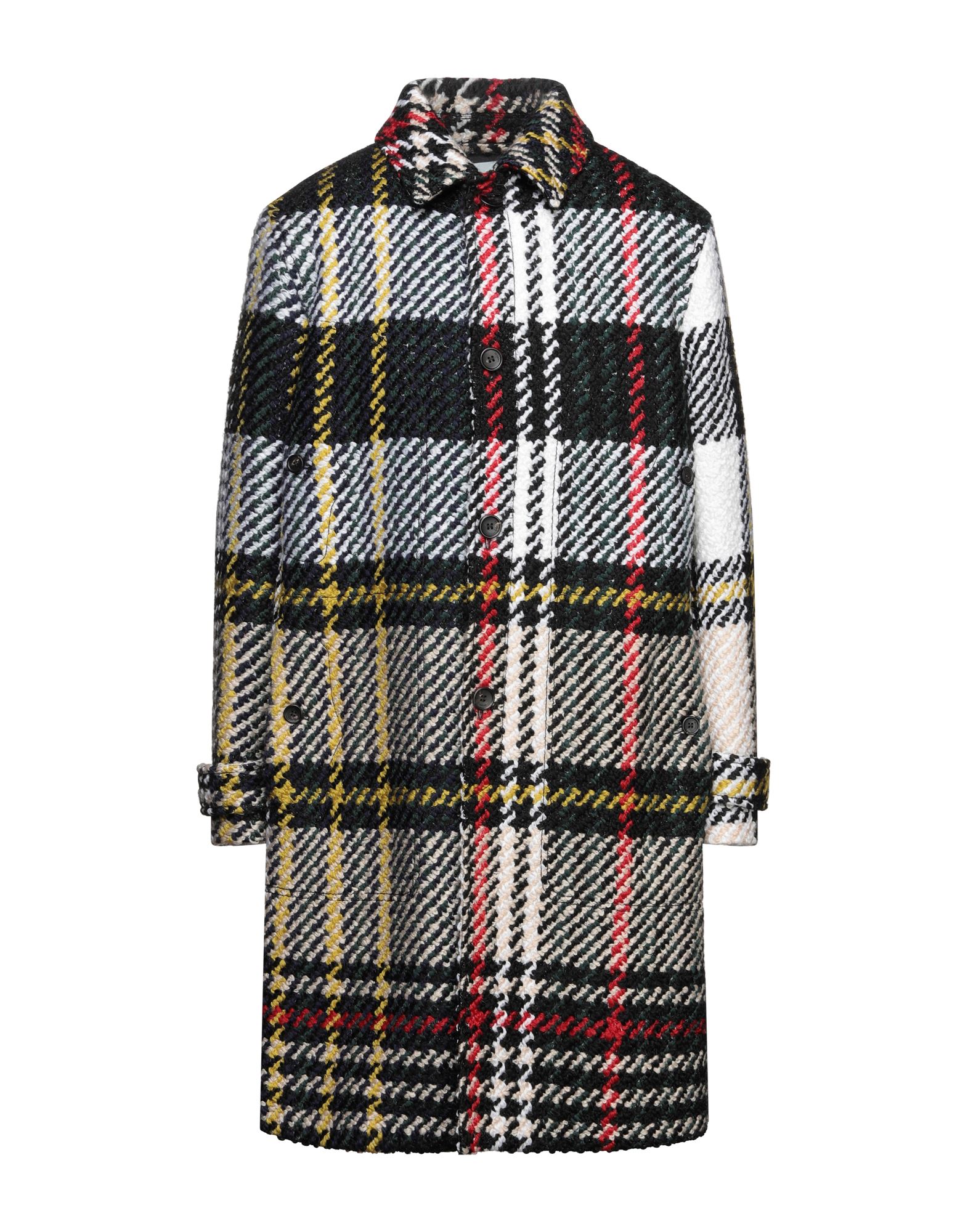 트위드, 로고, 멀티컬러 패턴, 싱글브레스티드, 클래식 칼라, 롱 슬리브, 버튼 여밈, 멀티 포켓, 부분 안감처리, 백 슬릿. 이미지