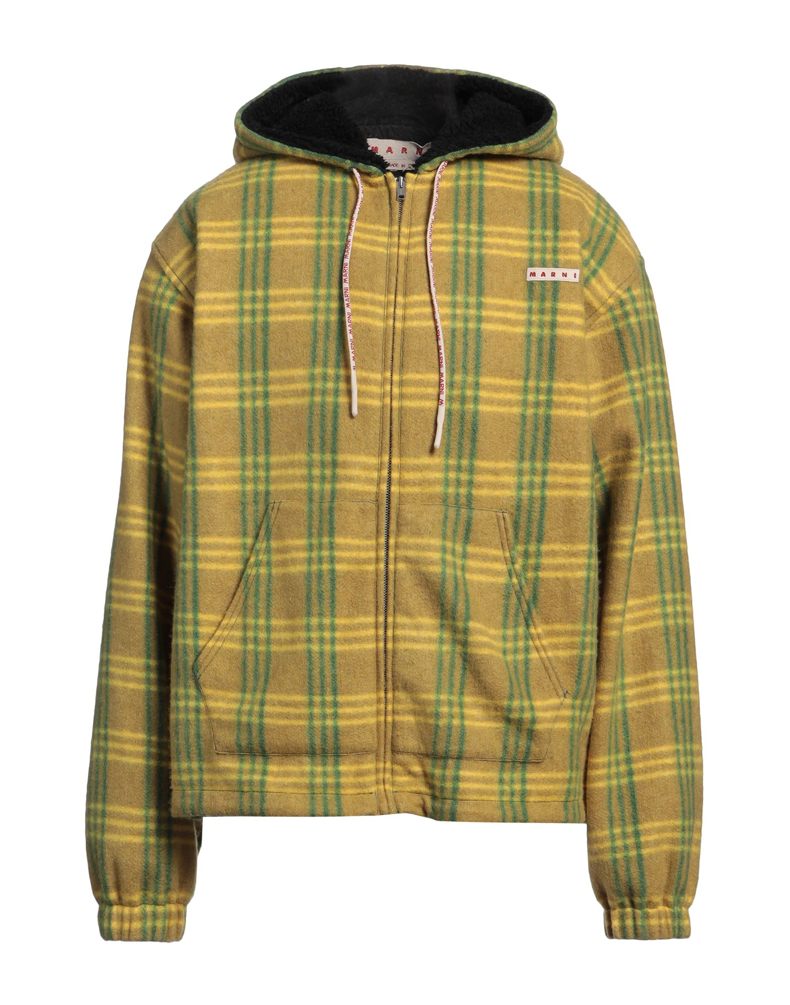 캐주얼 자켓, 플란넬, 타탄체크, 브랜드 로고, 후드, 싱글브레스티드, 롱 슬리브, 안감있음, 지퍼 여밈, 멀티 포켓, 드라이클리닝, 표백 금지, 건조기 사용불가, 이 브랜드는 사이즈가 크게 나옵니다. 이미지