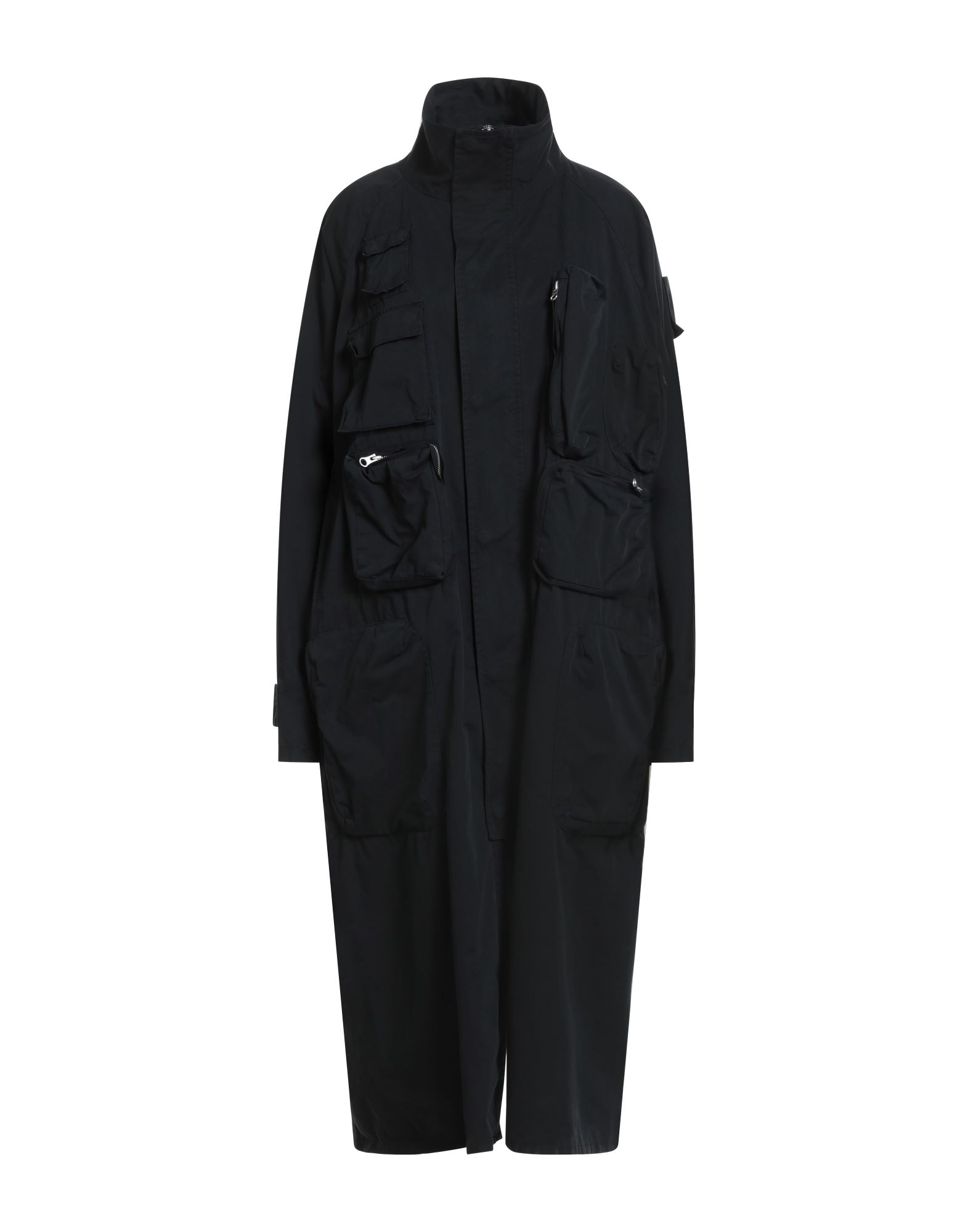 파카, 트윌, 솔리드 컬러, 장식 부착 없음, 터틀넥, 싱글브레스티드, 롱 슬리브, 안감있음, 지퍼 여밈, 멀티 포켓, 백 슬릿, 세탁기로 세탁, 표백 금지, 건조기 사용불가. 이미지