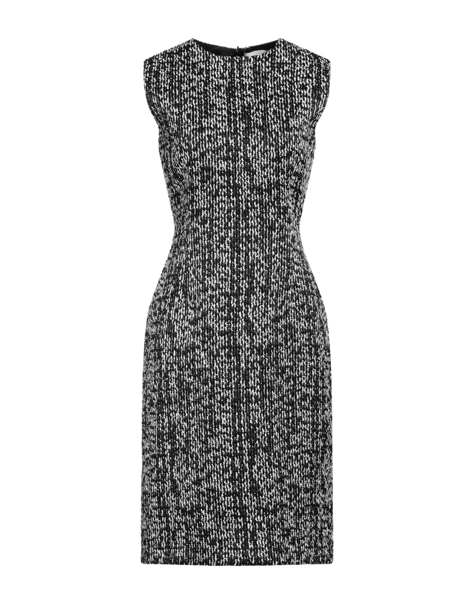 트위드, 장식 부착 없음, 투톤 패턴, 크루넥, 슬리브리스, 안감있음, 지퍼 여밈, 포켓 없음, 드라이클리닝, 건조기 사용불가, 표백 금지, 바디콘 드레스. 이미지