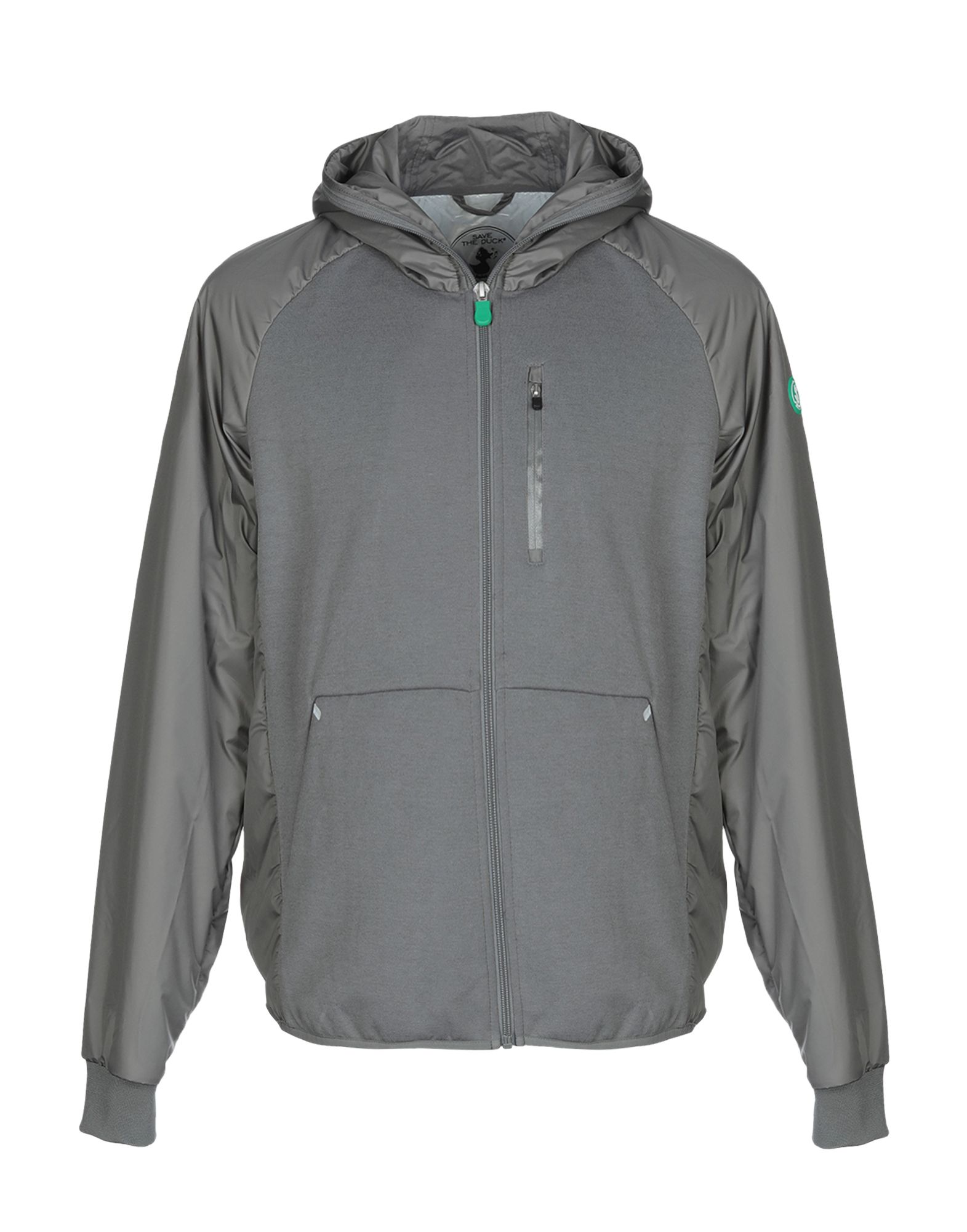 저지, 테크니컬 패브릭, 장식 부착 없음, 솔리드 컬러, 싱글브레스티드, κλείσιμο με φερμουάρ, 후드, 멀티 포켓, 롱 슬리브, 내부 패딩, 기타 아우터웨어. 이미지