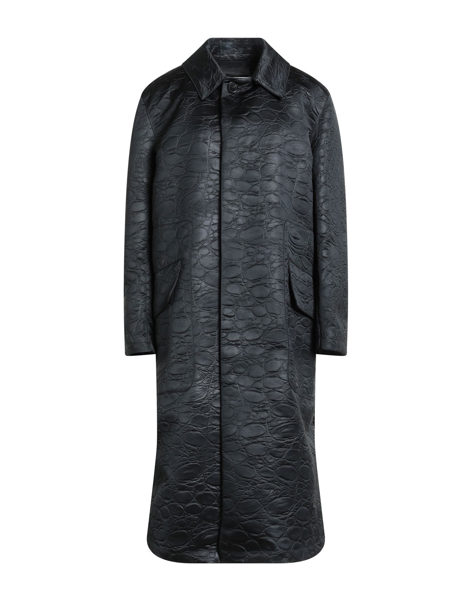 롱 자켓, 우븐, 장식 부착 없음, 솔리드 컬러, 클래식 칼라, 싱글브레스티드, 롱 슬리브, 부분적으로 안감 처리한 내부, 버튼 여밈, 플랩 포켓, 드라이클리닝, 표백 금지, 건조기 사용불가. 이미지