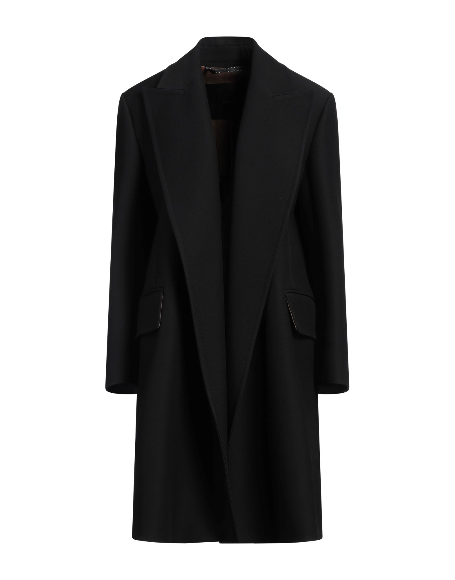 싱글 브레스티드 코트, 울 보일, 솔리드 컬러, 장식 부착 없음, 라펠, 롱 슬리브, 안감있음, 멀티 포켓, 플랩 포켓, 백 슬릿, 드라이클리닝, 표백 금지, 건조기 사용불가, 이 브랜드는 사이즈가 크게 나옵니다. 이미지