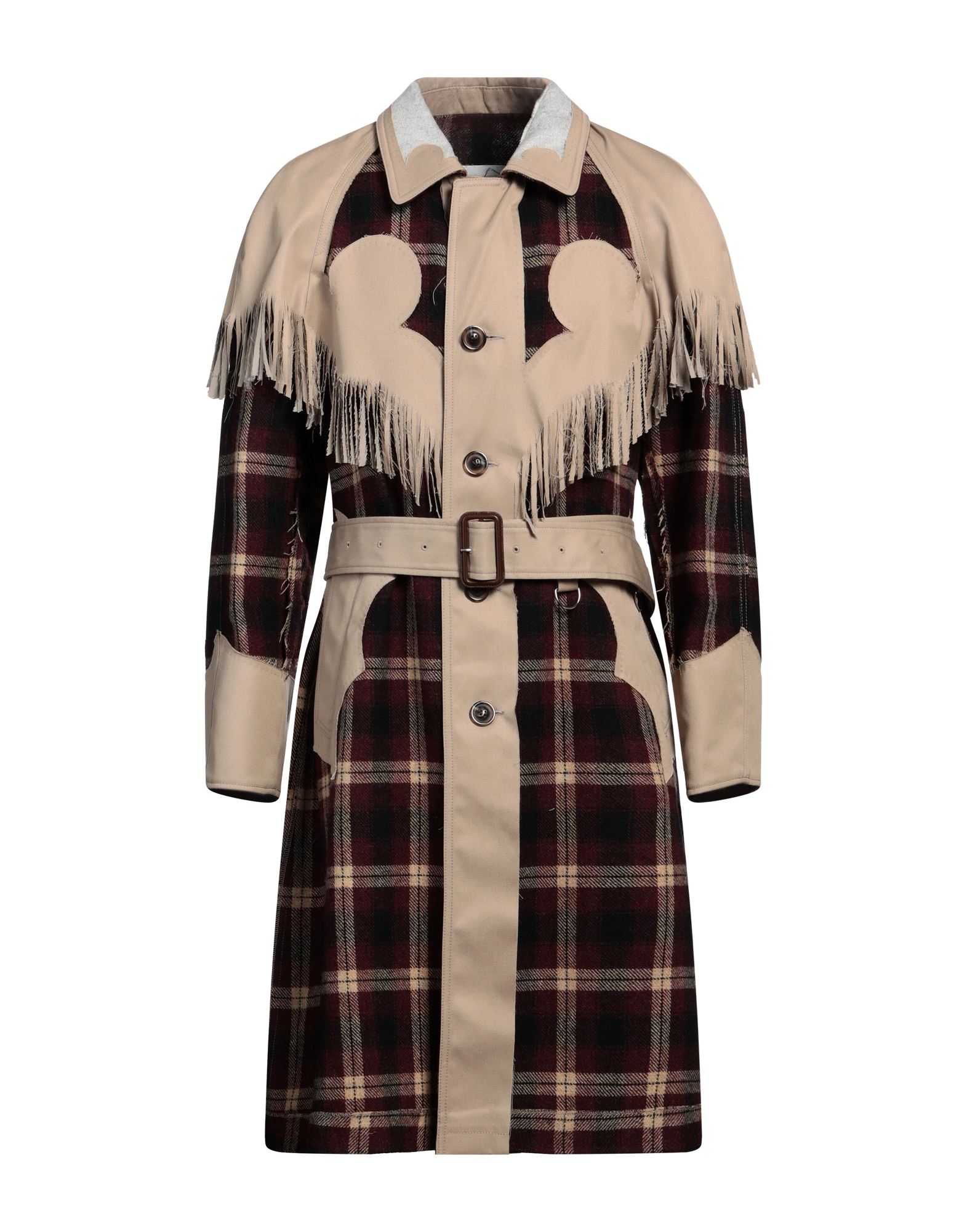 플란넬, 트윌, 벨트, 타탄체크, 클래식 칼라, 싱글브레스티드, 롱 슬리브, 안감없음, 버튼 여밈, 멀티 포켓, 드라이클리닝, 표백 금지, 건조기 사용불가, 루즈 핏, 트렌치 코트. 이미지