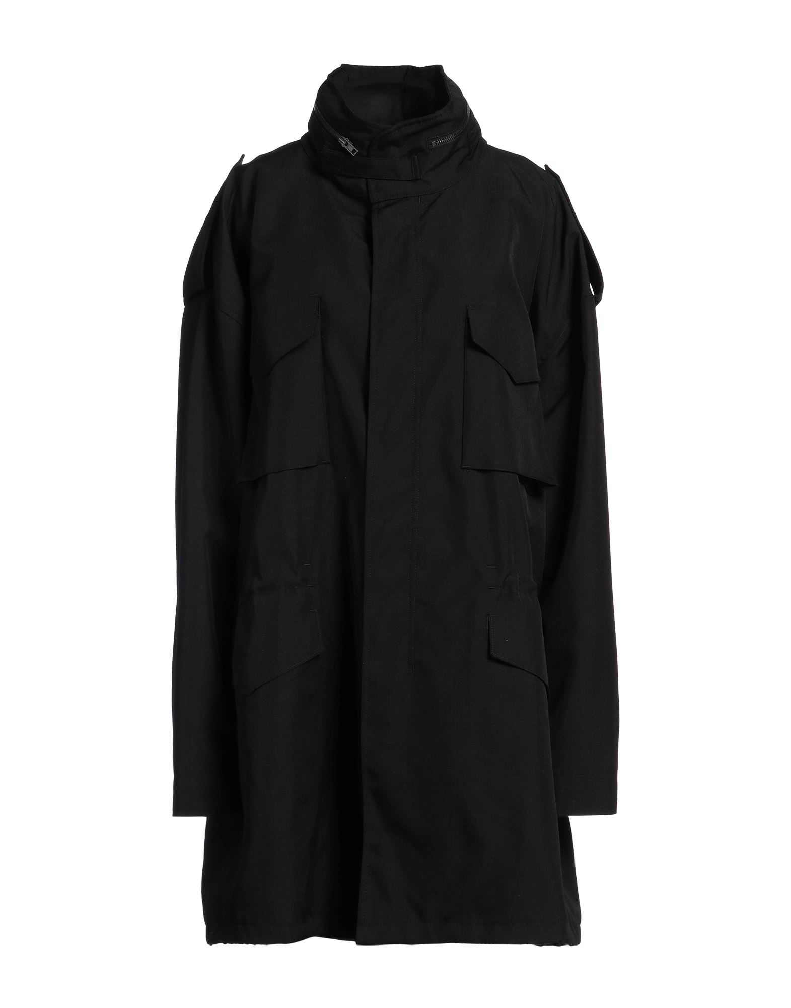 파카, 테크니컬 패브릭, 솔리드 컬러, 탭, 후드, 싱글브레스티드, 롱 슬리브, 안감없음, 지퍼 여밈, 엘라스틱 웨이스트라인, 멀티 포켓, 드라이클리닝, 표백 금지, 건조기 사용불가. 이미지