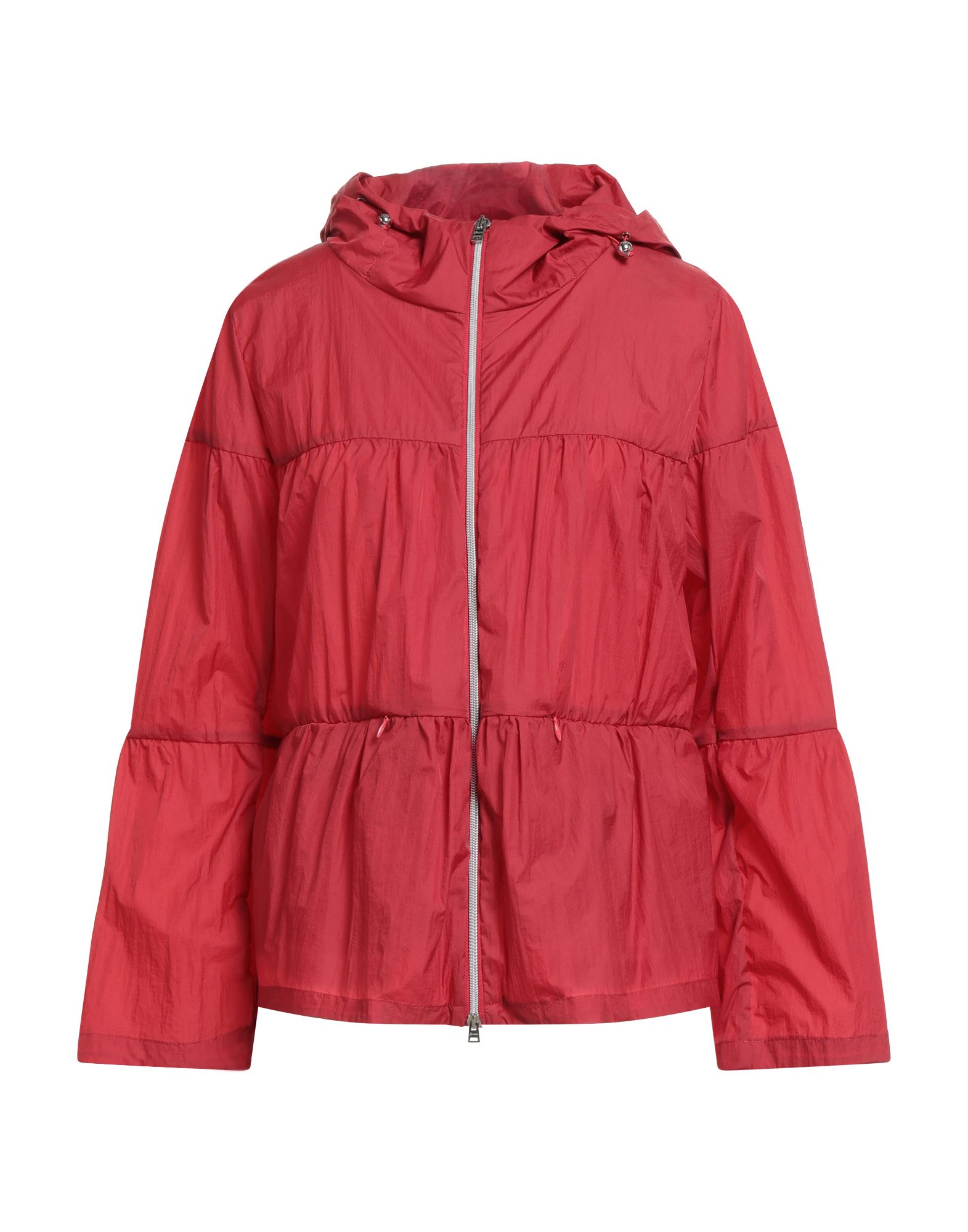 캐주얼 자켓, 테크니컬 패브릭, 장식 부착 없음, 솔리드 컬러, 후드, 롱 슬리브, 안감없음, 지퍼 여밈, 지퍼 포켓, 손세탁, 표백 금지, 건조기 사용불가. 이미지