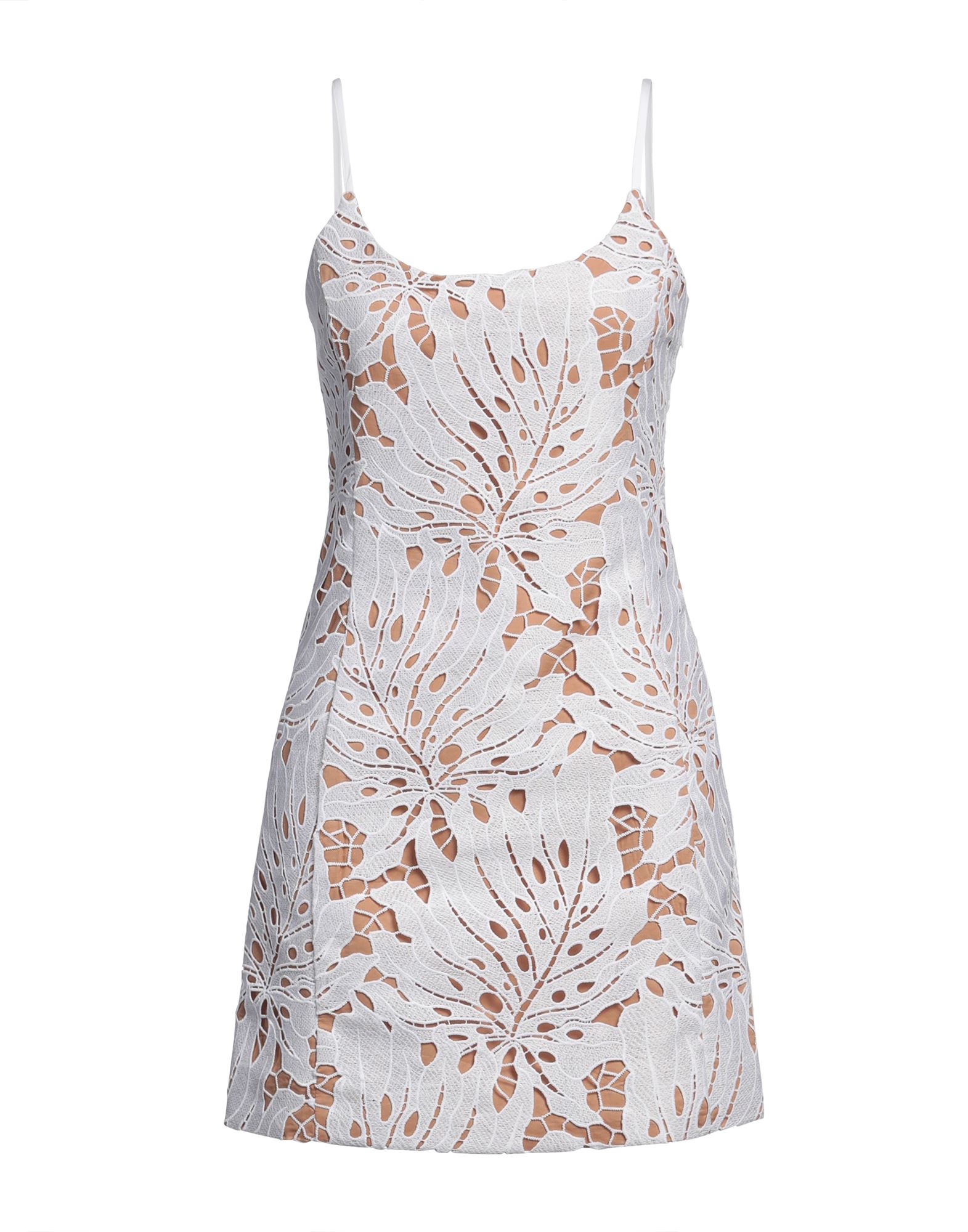 레이스, 장식 부착 없음, 투톤 패턴, 와이드 네크라인, 슬리브리스, 안감있음, 훅&아이, 지퍼 클로저, 포켓 없음, 펜슬 스커트. 이미지