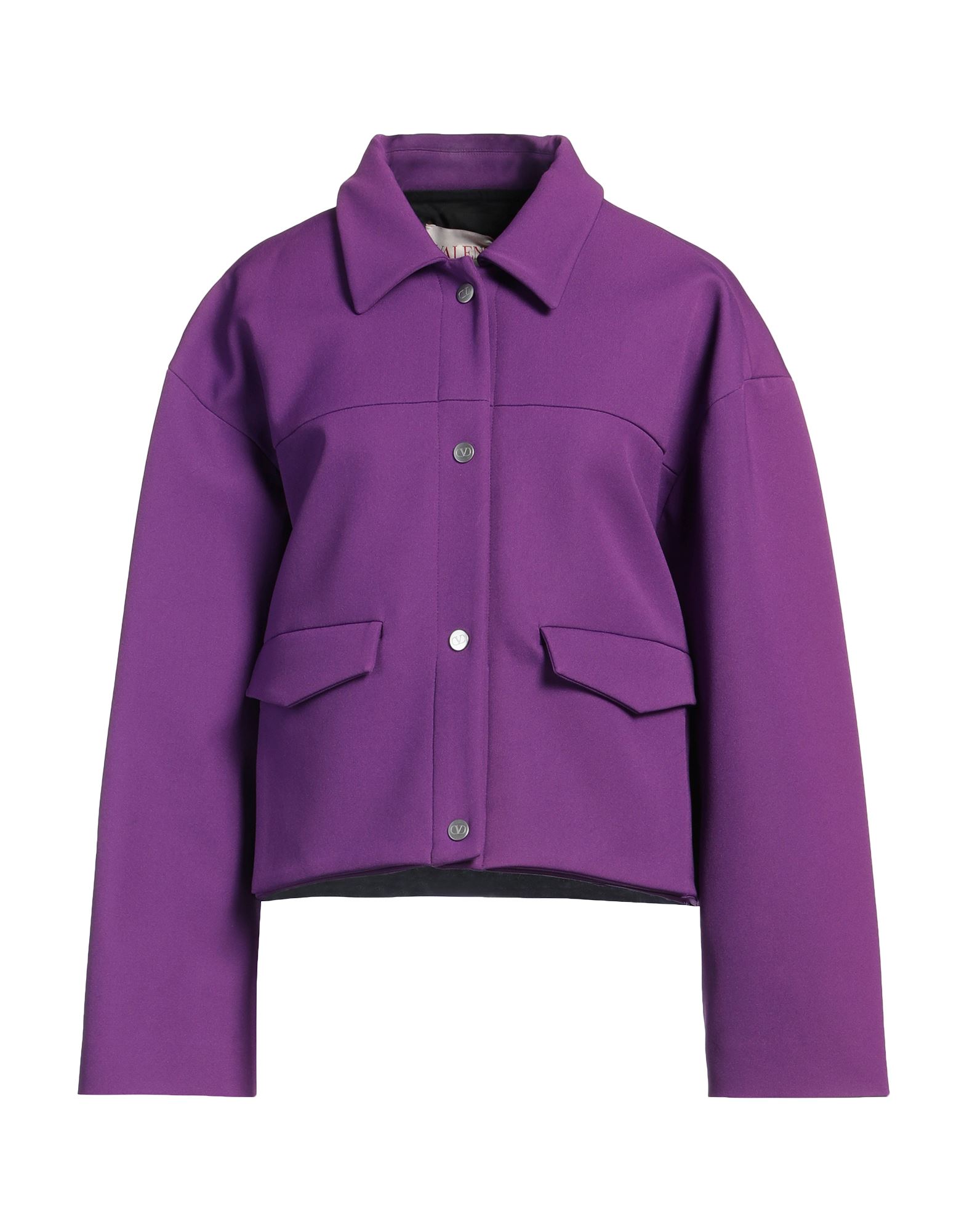 자켓, 크레이프, 솔리드 컬러, 장식 부착 없음, 클래식 칼라, 싱글브레스티드, 롱 슬리브, 안감있음, 스냅버튼 여밈, 멀티 포켓, 스트레치, 드라이클리닝, 표백 금지, 건조기 사용불가. 이미지