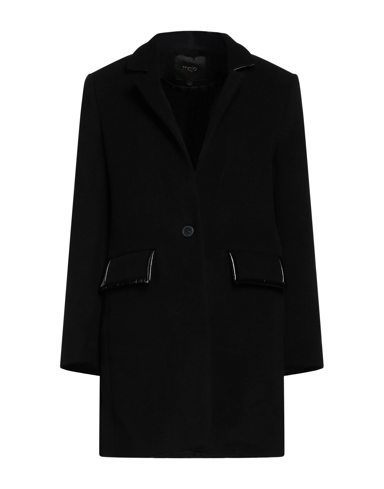 펠트, 장식 부착 없음, 솔리드 컬러, 터틀넥, 롱 슬리브, 안감있음, 버튼 여밈, 멀티 포켓, 드라이클리닝, 표백 금지, 건조기 사용불가, 다림질 금지, 싱글 브레스티드 코트. 이미지