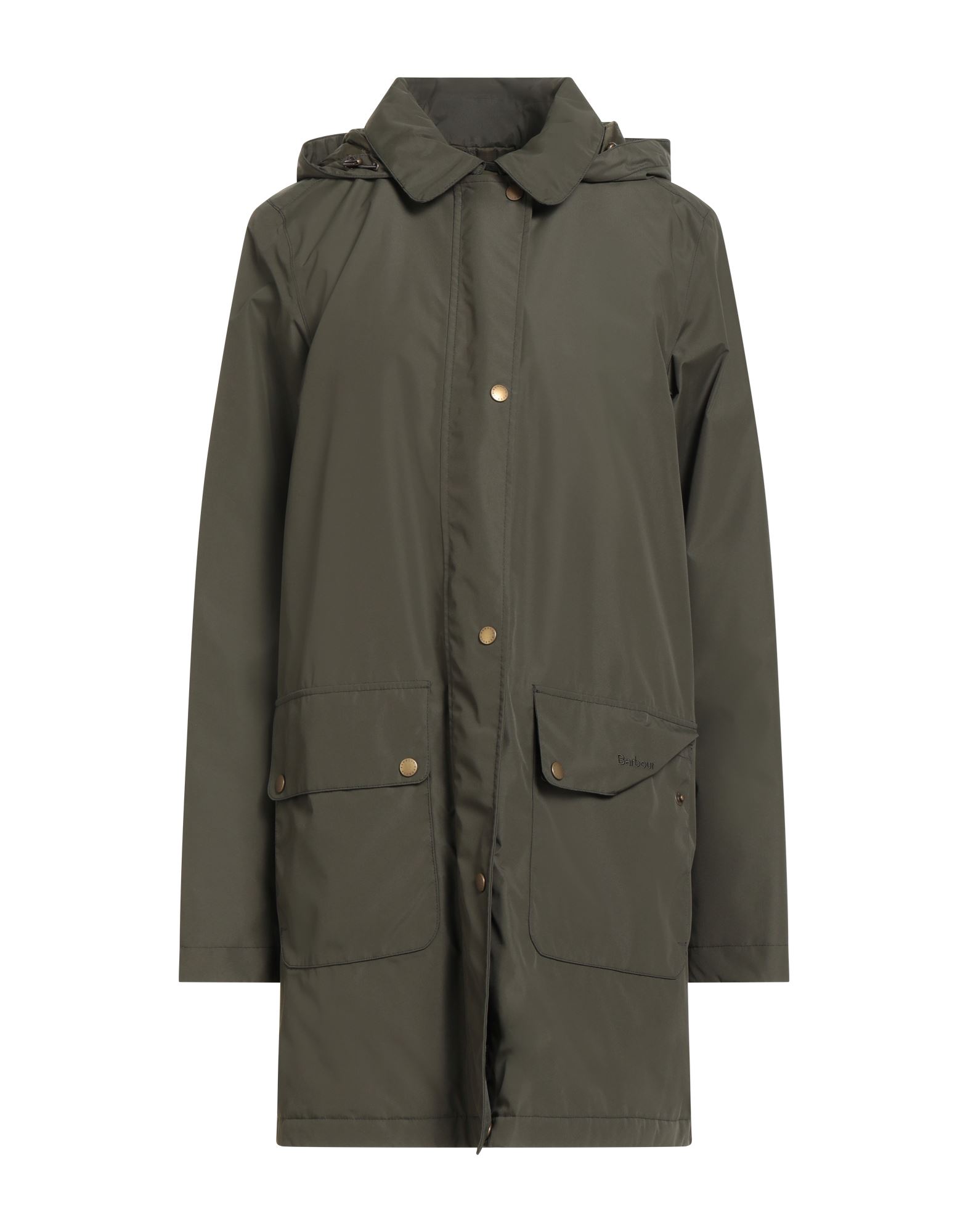 파카, 테크니컬 패브릭, 솔리드 컬러, 자수 로고 장식, 목 부분의 분리 가능한 후드, 싱글브레스티드, 롱 슬리브, 가볍게 패딩 처리한 내부, 스냅버튼 여밈, 지퍼 여밈, 플랩 포켓, 내부 포켓, 세탁기 세탁 또는 드라이클리닝, 표백 금지, 건조기 사용불가, 이 브랜드는 사이즈가 작게 나옵니다. 이미지