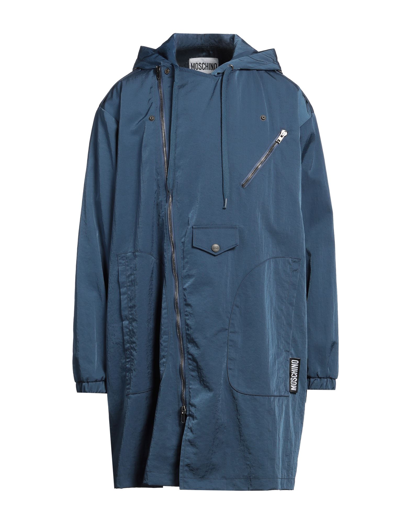 레인코트, 테크니컬 패브릭, 솔리드 컬러, 브랜드 로고, 후드, 싱글브레스티드, 롱 슬리브, 엘라스틱 커프스, 안감있음, 플랩 포켓, 패치 포켓, 손세탁 또는 드라이클리닝, 표백 금지, 건조기 사용불가. 이미지