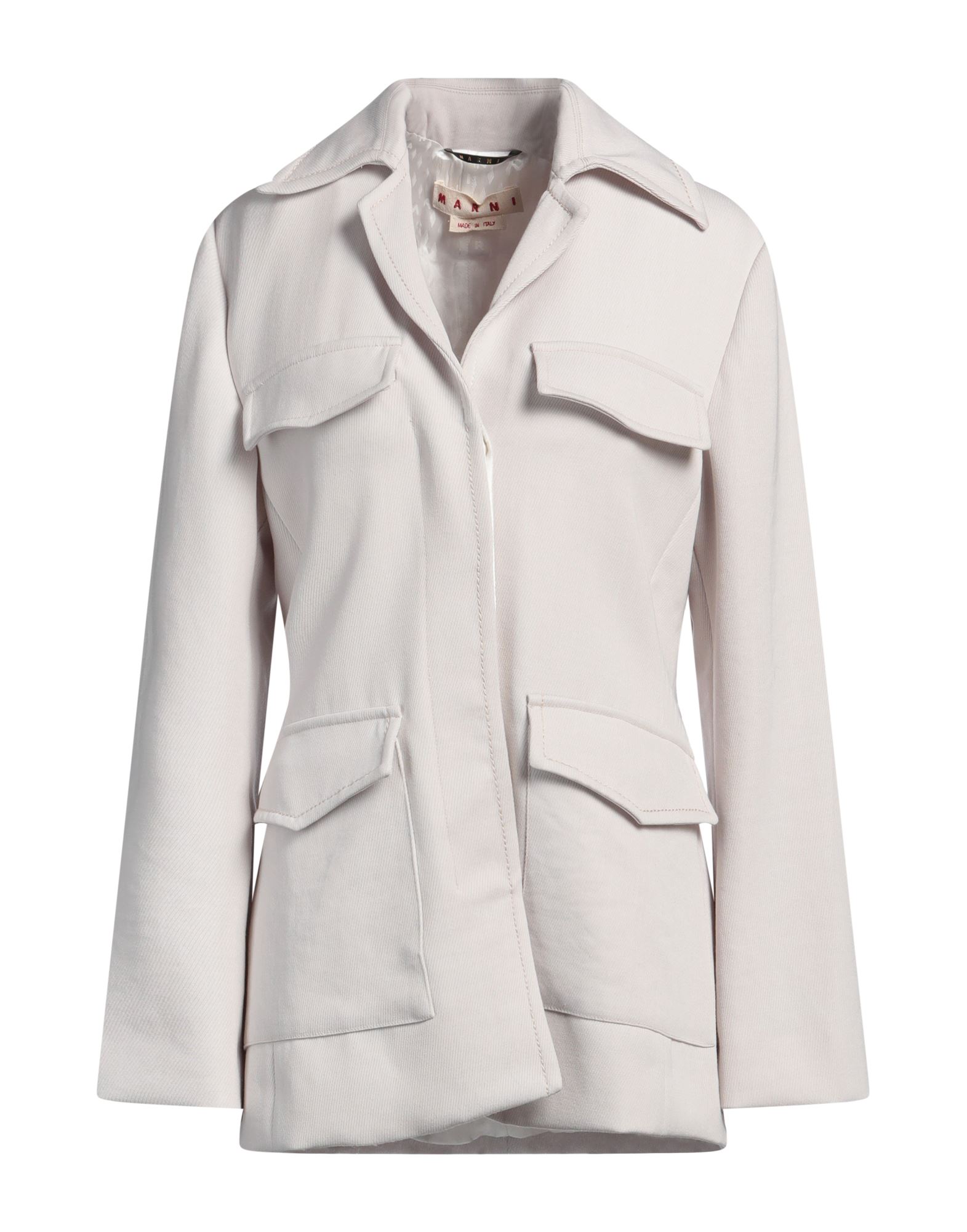 사파리 자켓, 우븐, 솔리드 컬러, 장식 부착 없음, 라펠, 싱글브레스티드, 롱 슬리브, 안감있음, 히든 버튼 여밈, 멀티 포켓, 드라이클리닝, 표백 금지, 건조기 사용불가. 이미지