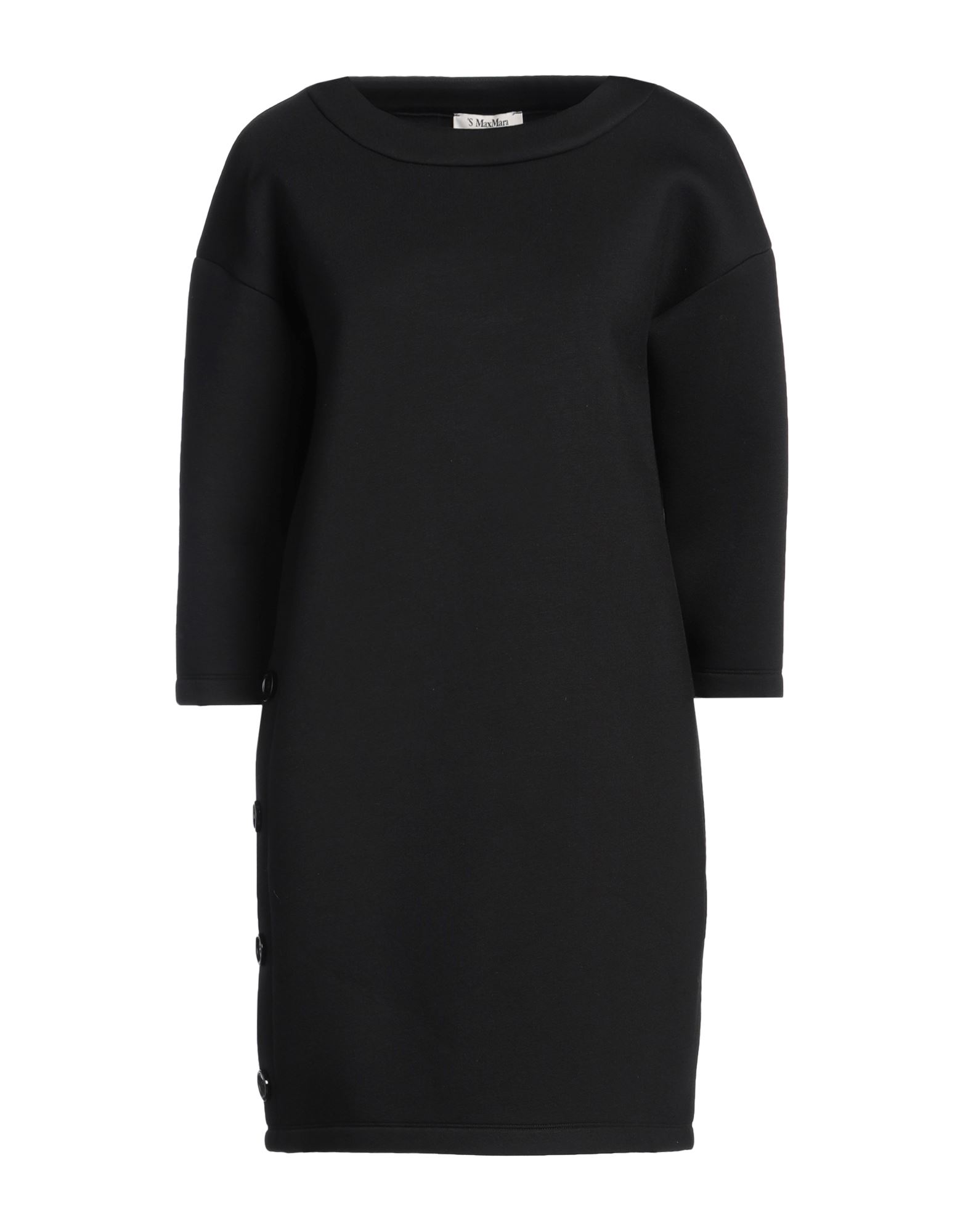 원피스 & 드레스, 저지, 솔리드 컬러, 장식 부착 없음, 크루넥, 쇼트 슬리브, 안감없음, 포켓 없음, 스트레치, 손세탁, 표백 금지, 건조기 사용불가. 이미지