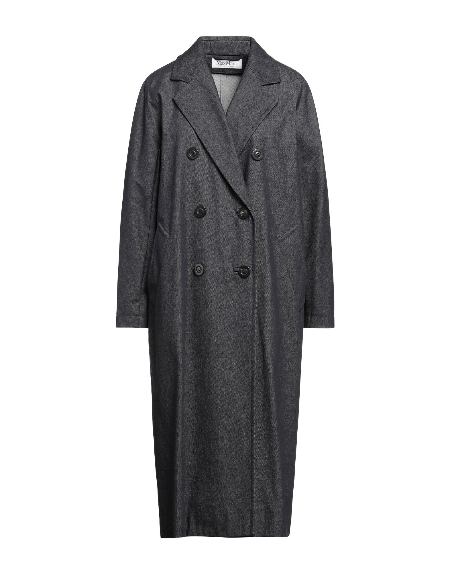 데님 트렌치 코트, 데님, 솔리드 컬러, 장식 부착 없음, 다크 워싱, 라펠, 더블브레스티드, 롱 슬리브, 안감없음, 버튼 여밈, 슬릿 포켓, 동물성 비섬유 자재 함유, 세탁기 세탁 또는 드라이클리닝, 표백 금지, 건조기 사용불가, 이 브랜드는 사이즈가 크게 나옵니다. 이미지