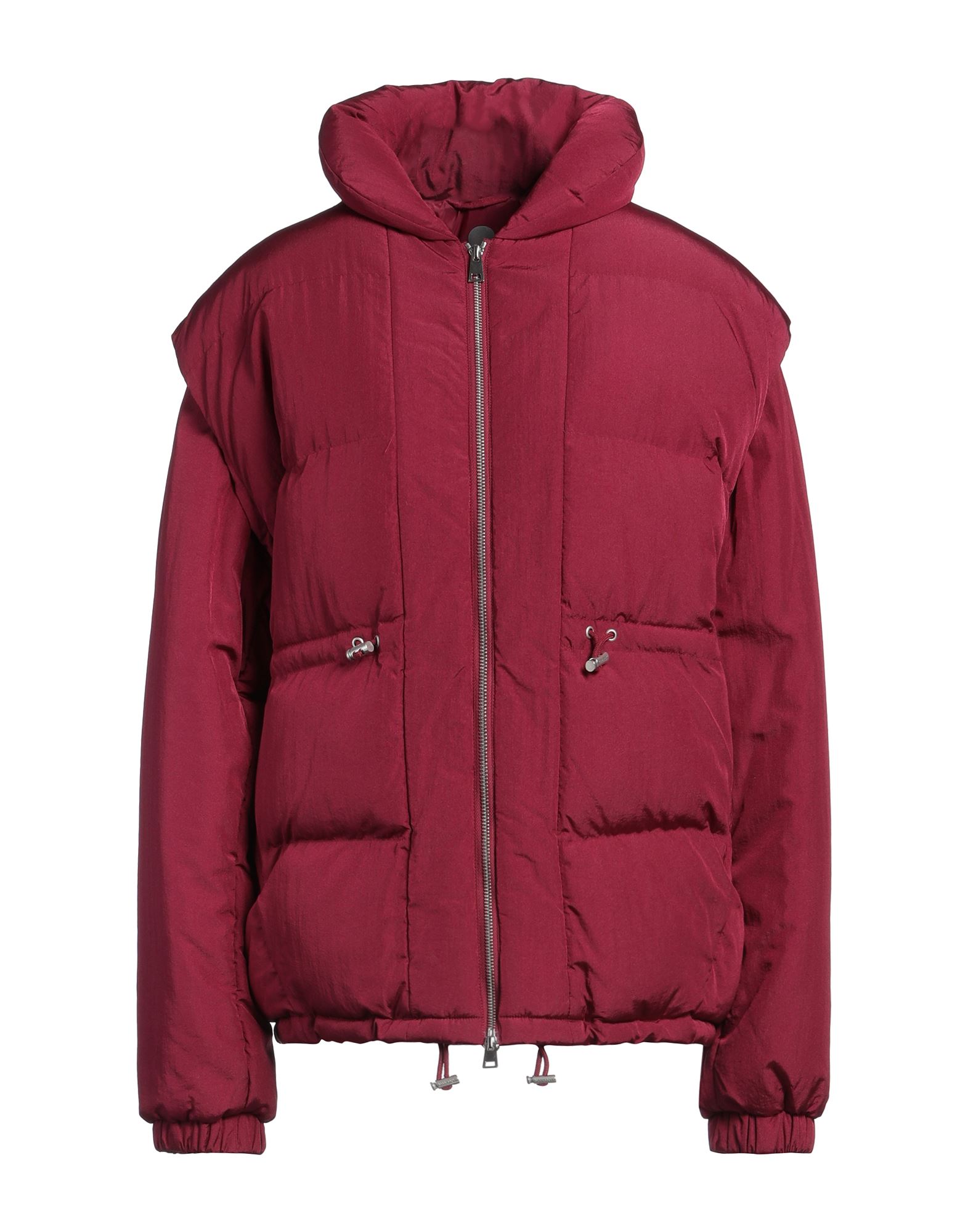 쇼트 패딩 자켓, 테크니컬 패브릭, 퀼팅, 솔리드 컬러, 브랜드 로고, 크루넥, 롱 슬리브, 엘라스틱 커프스, 합성 충전재, 지퍼 여밈, 드로스트링 웨이스트, 멀티 포켓, 지퍼 포켓, 세탁기로 세탁, 표백 금지, 건조기 사용불가, 다림질 금지, 이 브랜드는 사이즈가 크게 나옵니다. 이미지