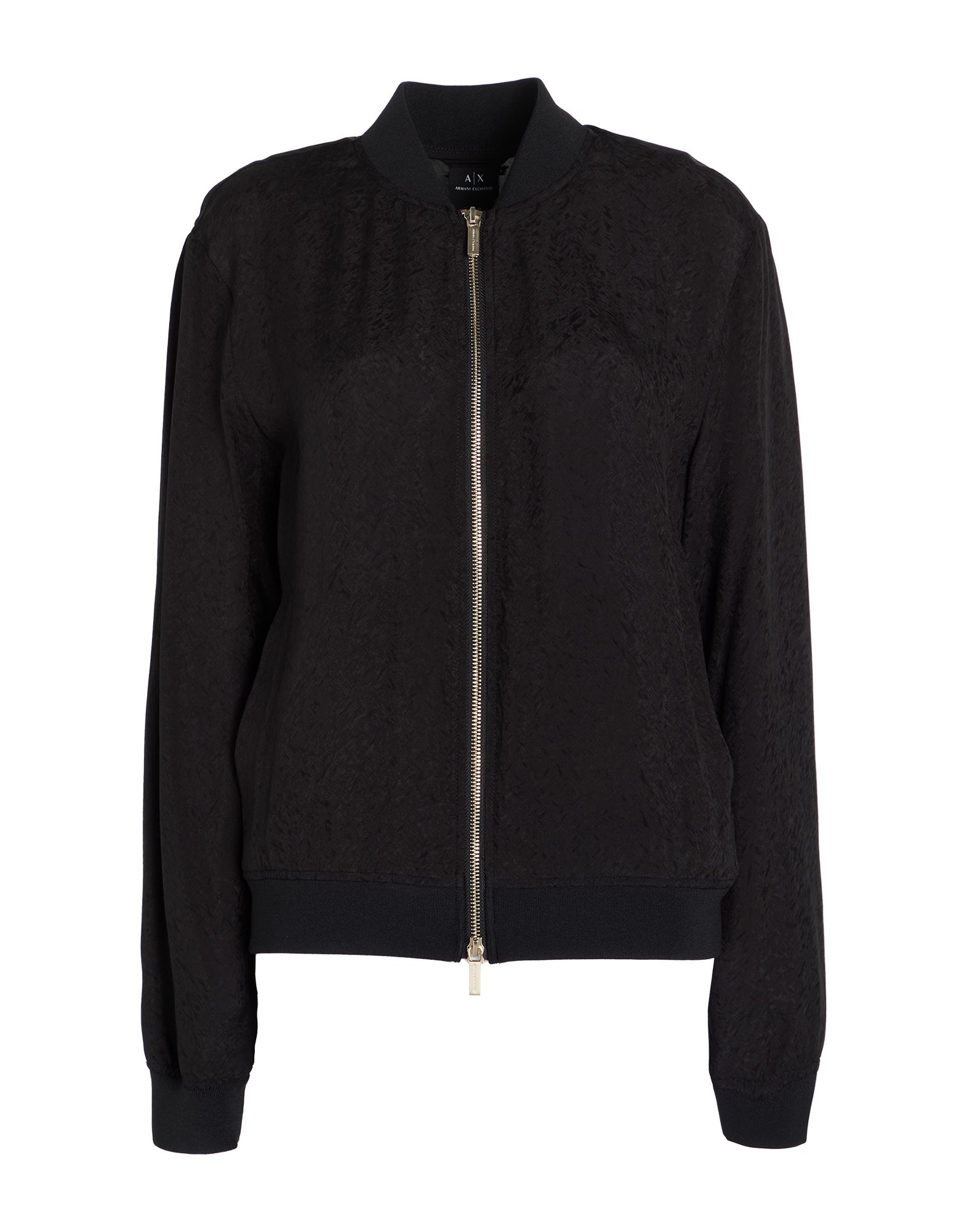 보머 자켓, 크레이프, 솔리드 컬러, 장식 부착 없음, 크루넥, 롱 슬리브, 안감없음, 지퍼 여밈, 멀티 포켓, 스트레치, 동물성 비섬유 자재 함유, 물세탁 불가, 표백 금지, 건조기 사용불가, 다림질 금지. 이미지