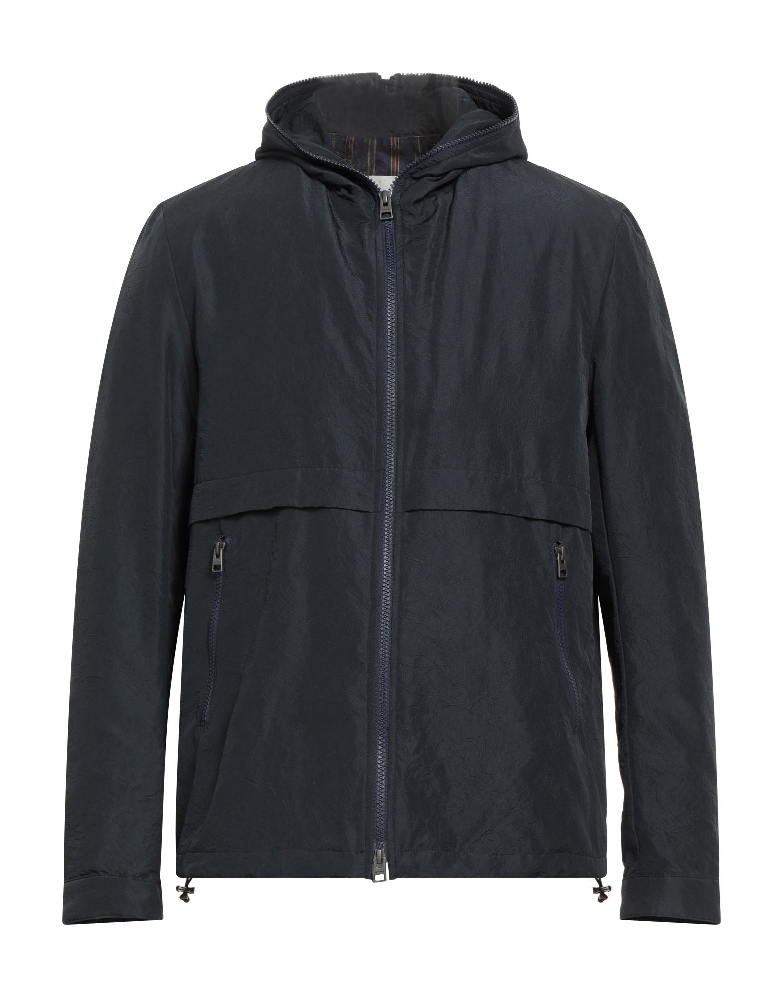 윈드브레이커, 테크니컬 패브릭, 자수 장식, 브랜드 로고, 솔리드 컬러, 후드, 롱 슬리브, 안감있음, 지퍼 여밈, 지퍼 포켓, 손세탁, 표백 금지, 건조기 사용불가. 이미지